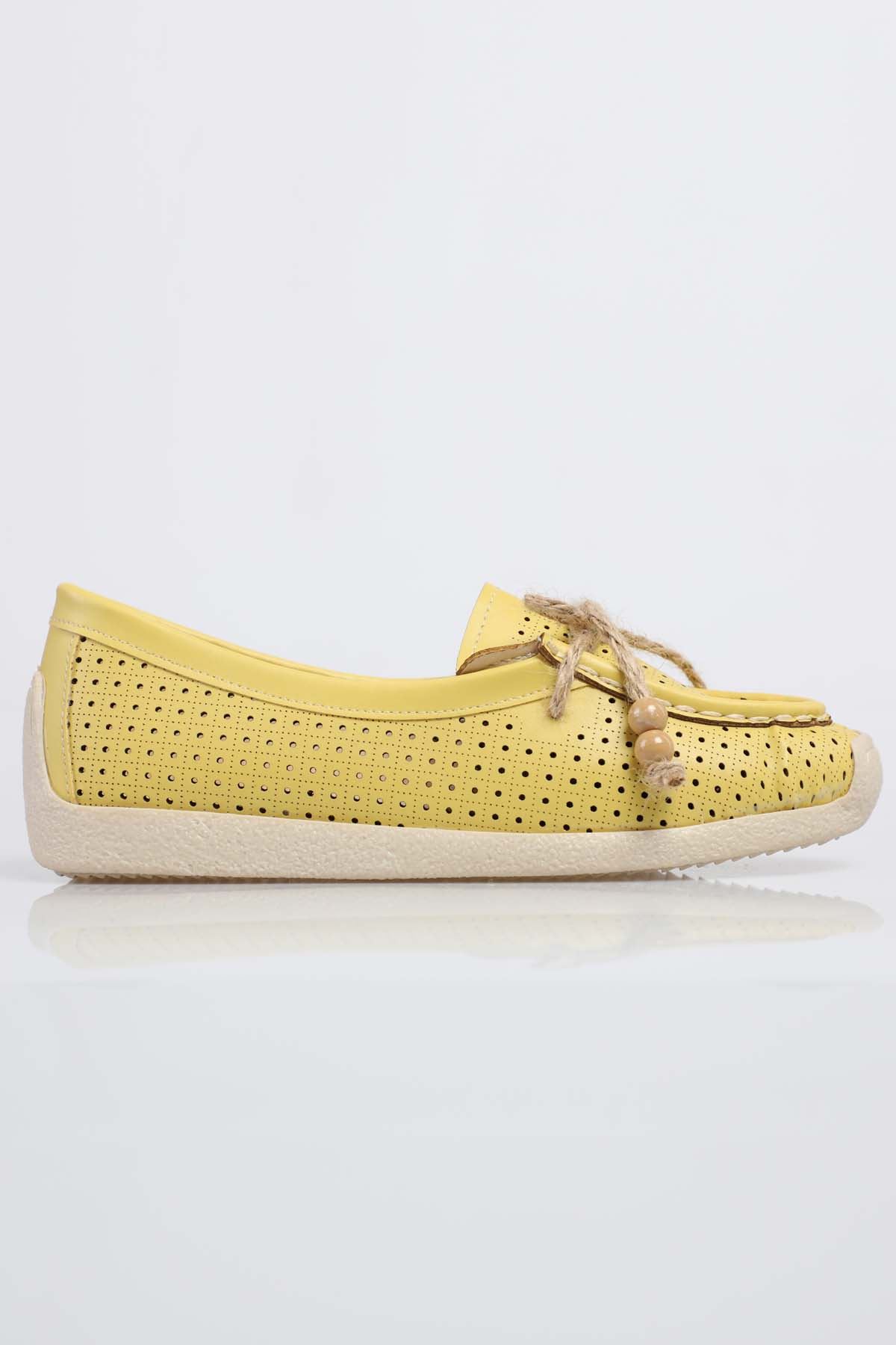 Freemax Kadın Günlük Yazlık Babet Sarı