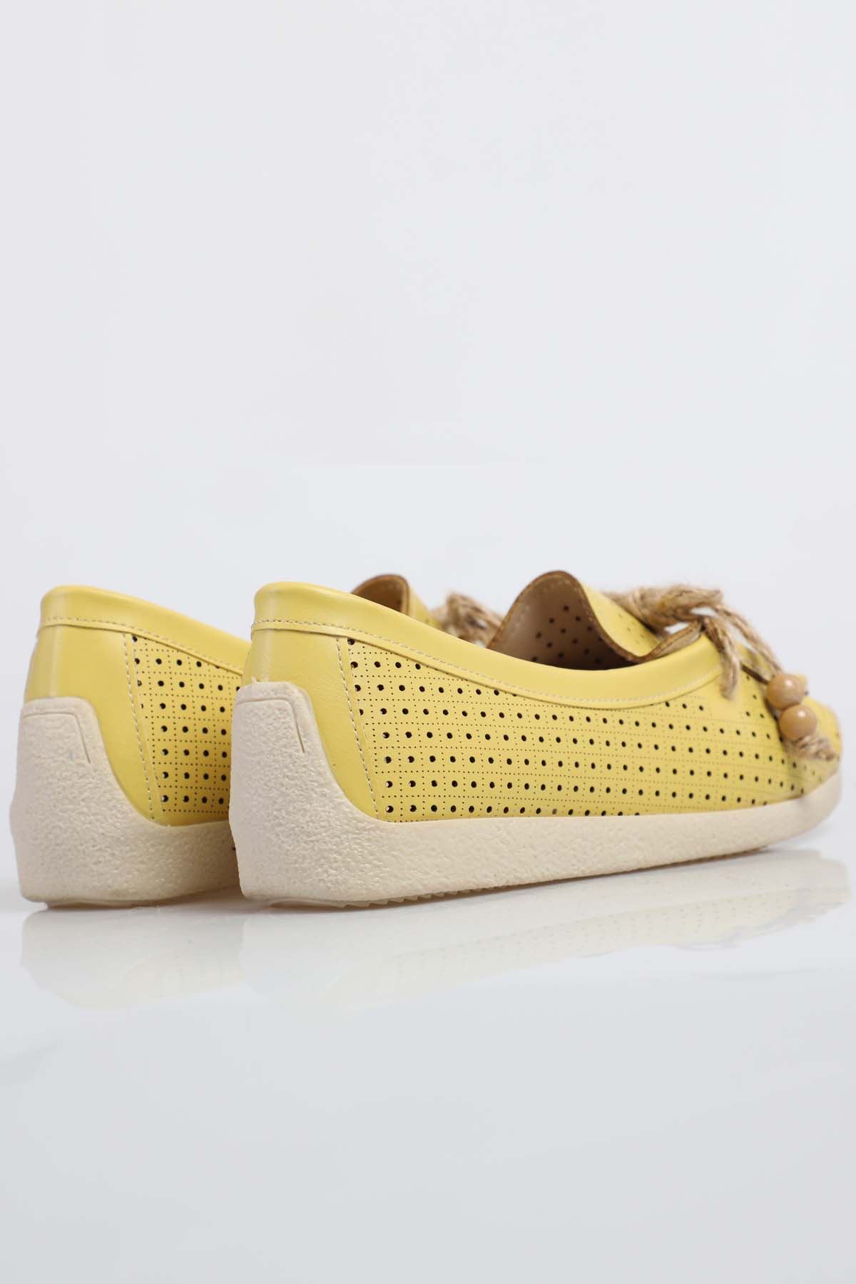 Freemax Kadın Günlük Yazlık Babet Sarı