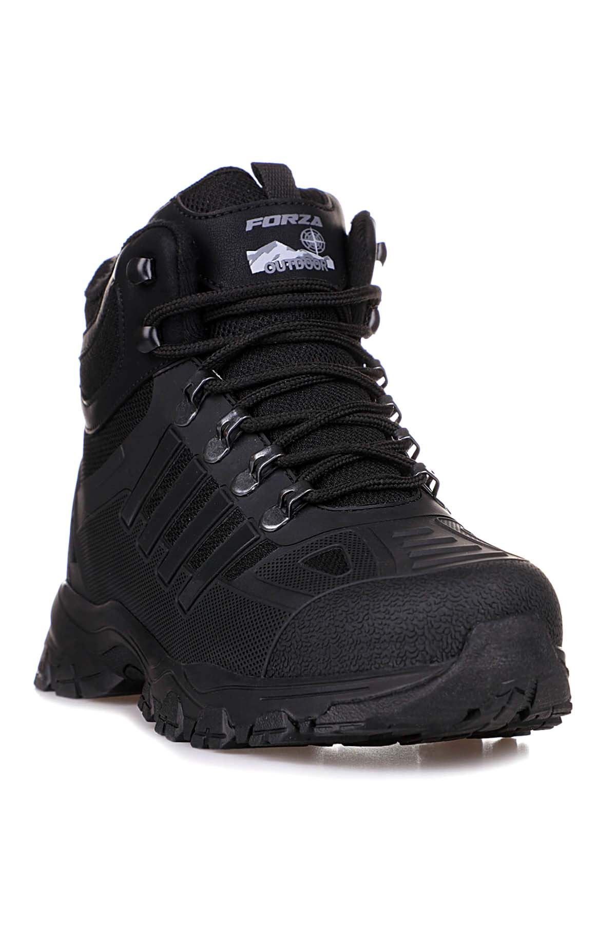 Freemax Su Geçirmez Kauçuk Kaplama Esnek Termo Taban Kışlık Bot SİYAH