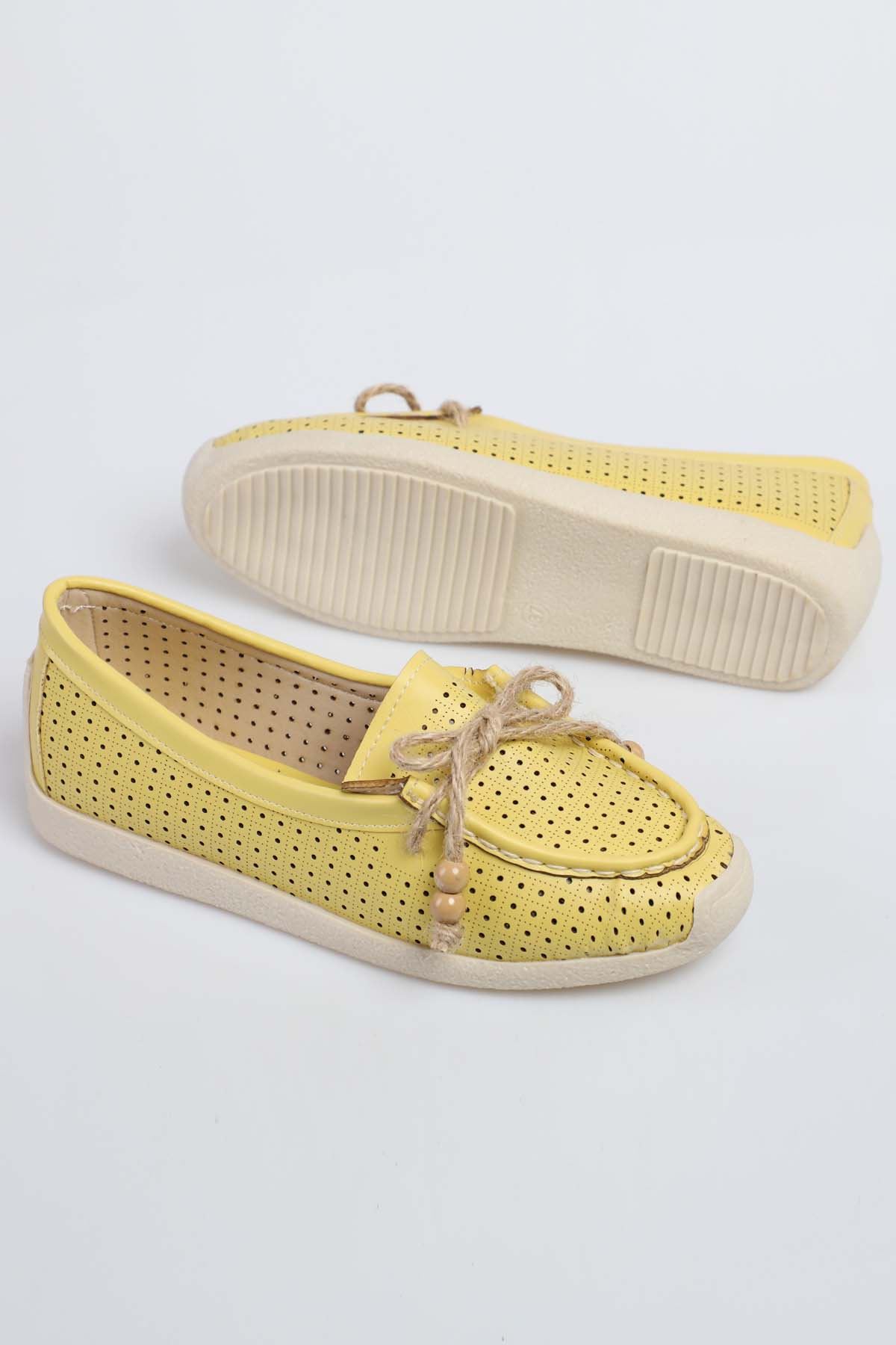 Freemax Kadın Günlük Yazlık Babet Sarı