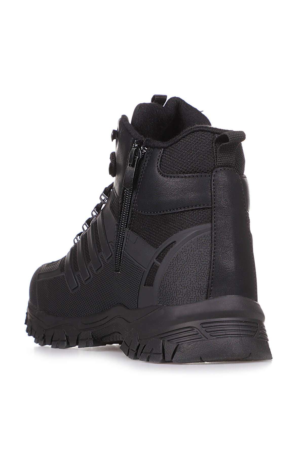 Freemax Su Geçirmez Kauçuk Kaplama Esnek Termo Taban Kışlık Bot SİYAH