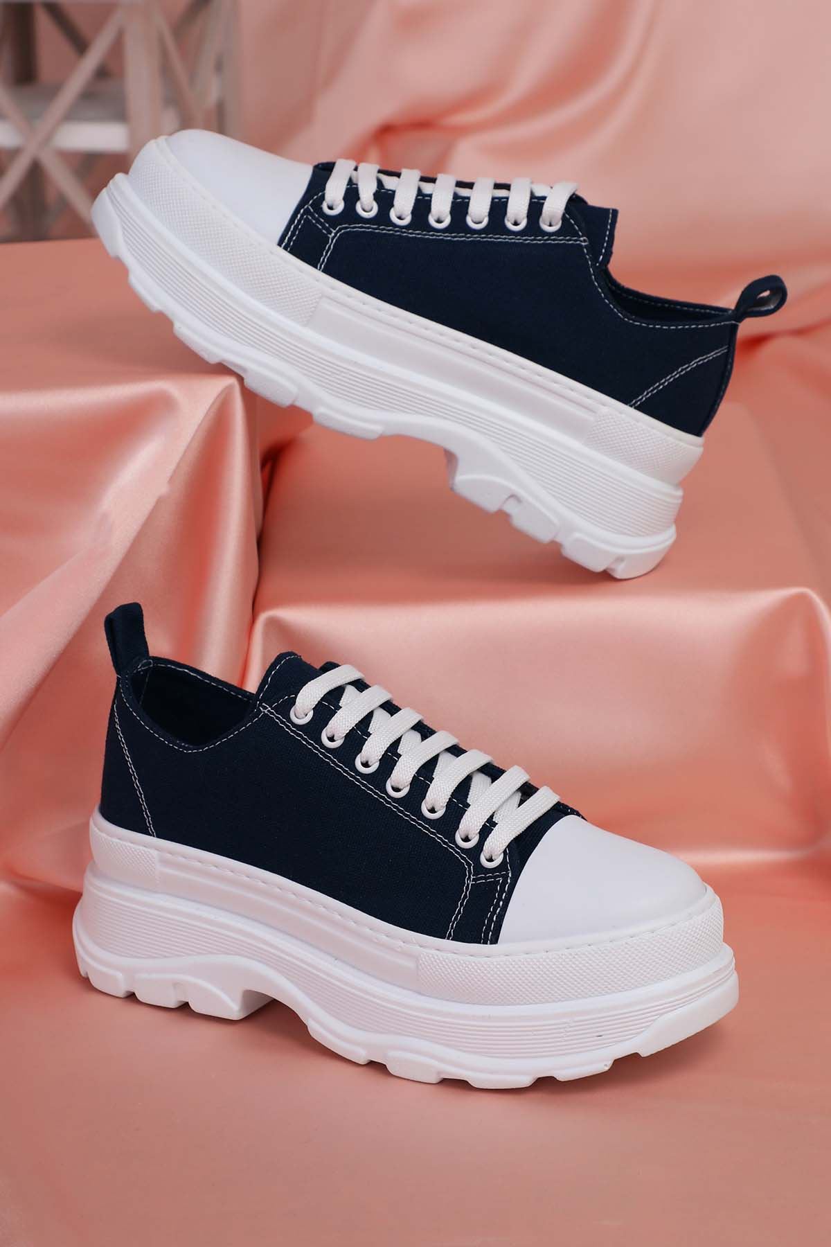 Freemax Kadın  Sneaker Spor Ayakkabı LACİVERT