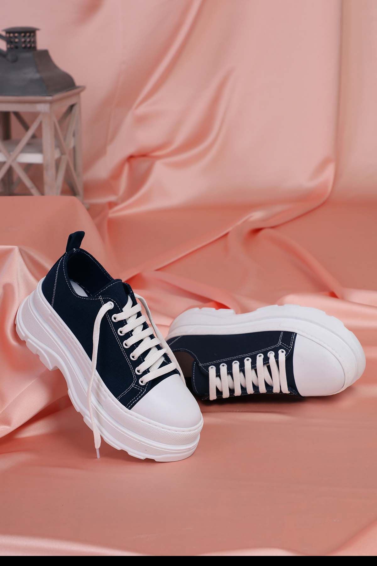 Freemax Kadın  Sneaker Spor Ayakkabı LACİVERT