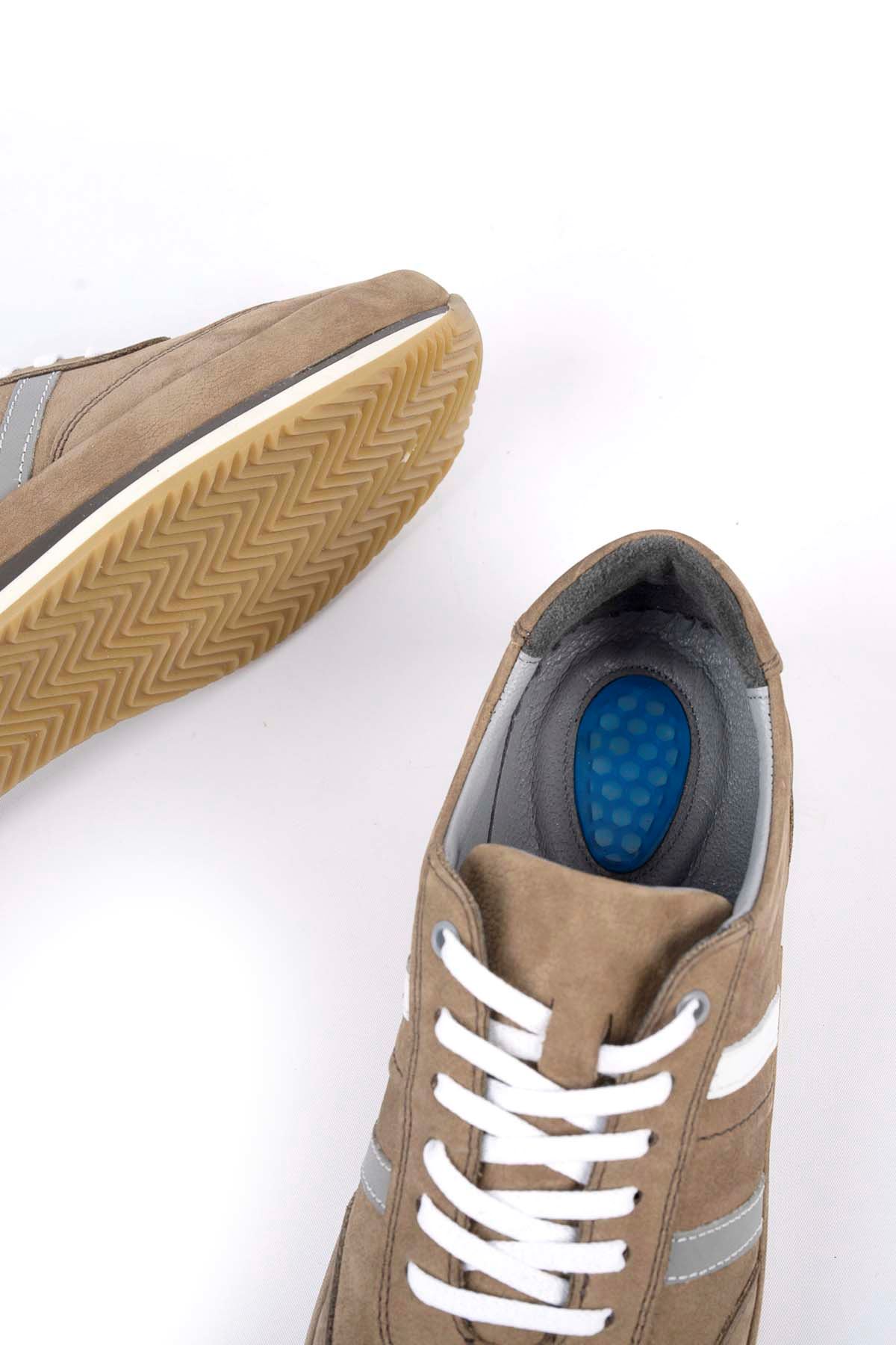 Freemax Erkek İç Dış Hakiki Deri Termo  Jel İç Taban Spor Sneaker Ayakkabı LSNS.HD 2101 KUM