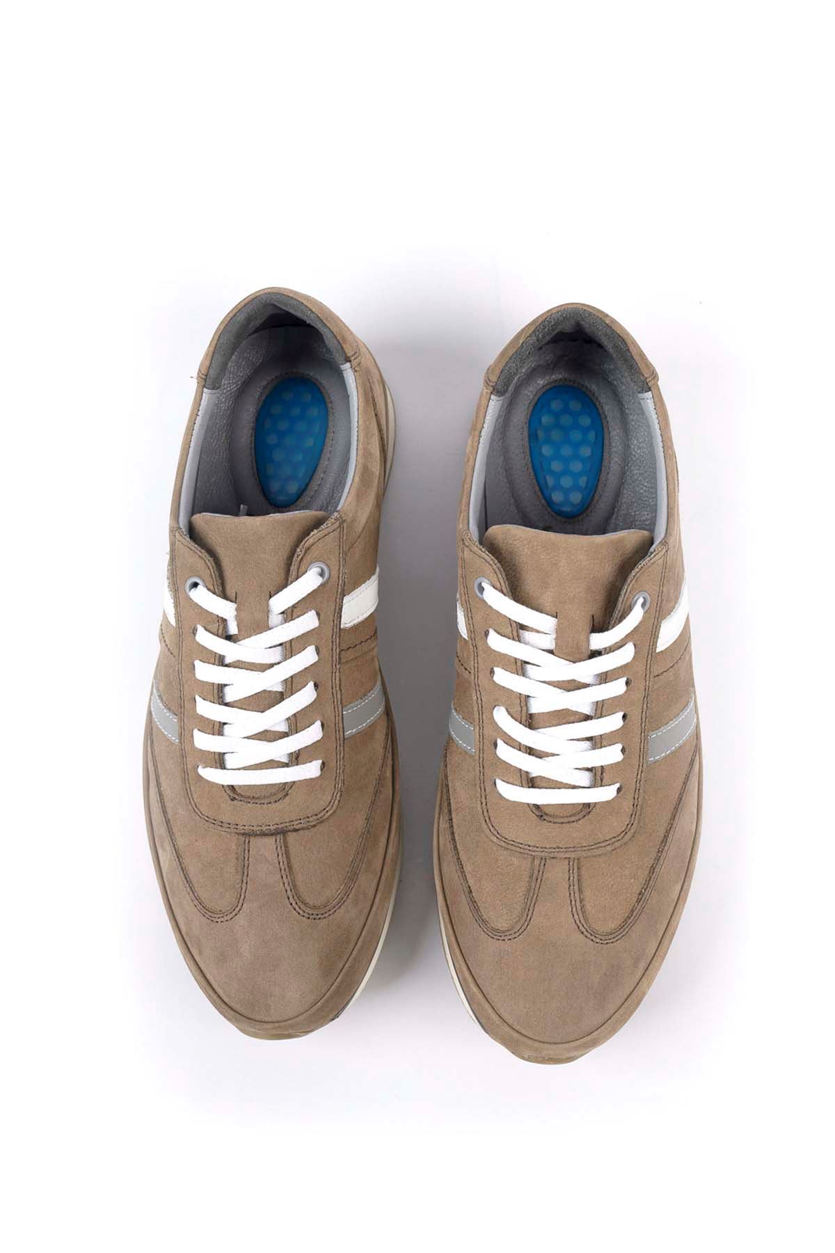 Freemax Erkek İç Dış Hakiki Deri Termo  Jel İç Taban Spor Sneaker Ayakkabı LSNS.HD 2101 KUM