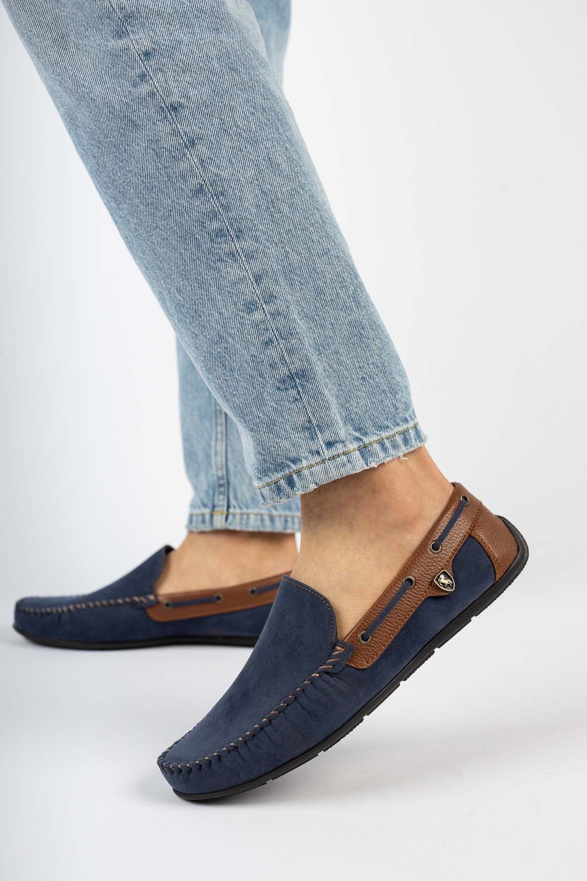 Freemax Erkek Rog Loafer Ayakkabı Rog.227 SÜET LACİ TABA