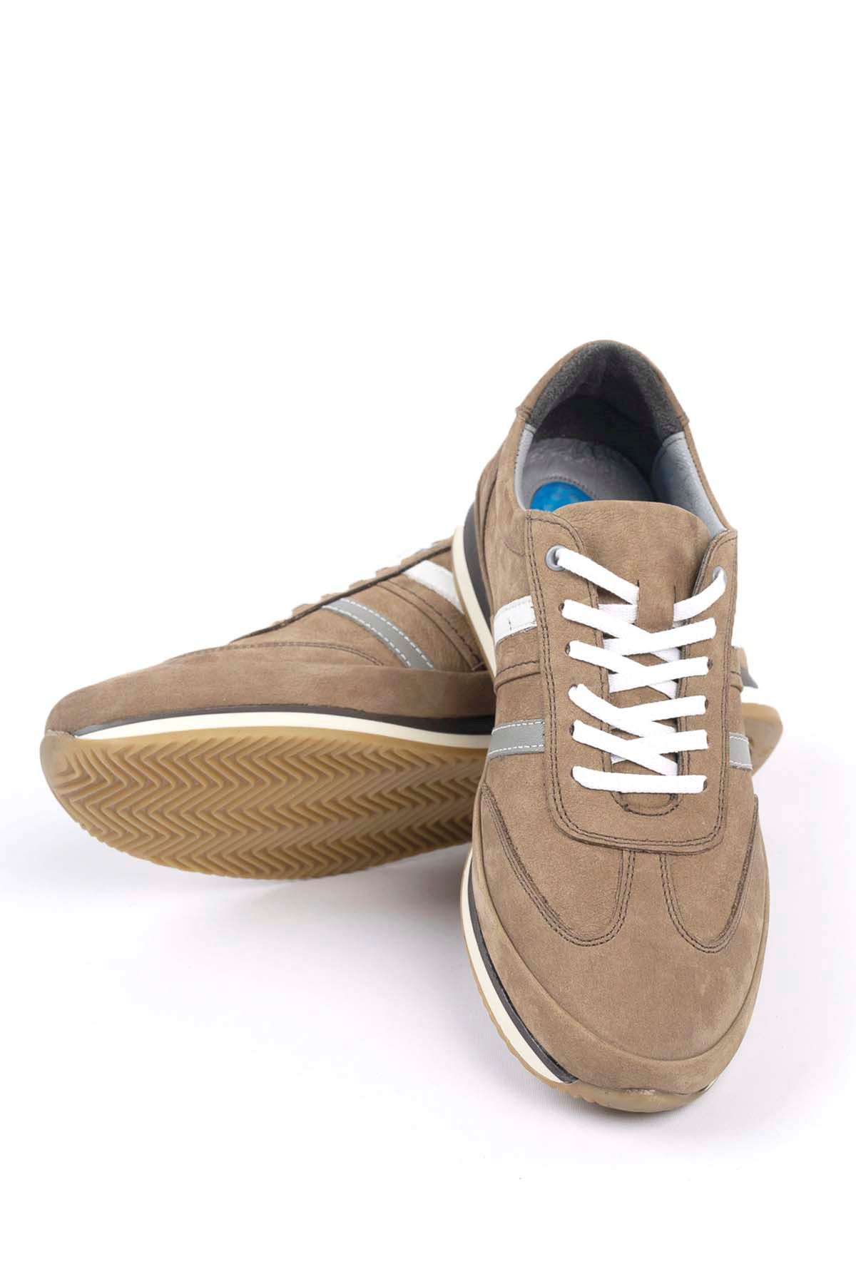 Freemax Erkek İç Dış Hakiki Deri Termo  Jel İç Taban Spor Sneaker Ayakkabı LSNS.HD 2101 KUM