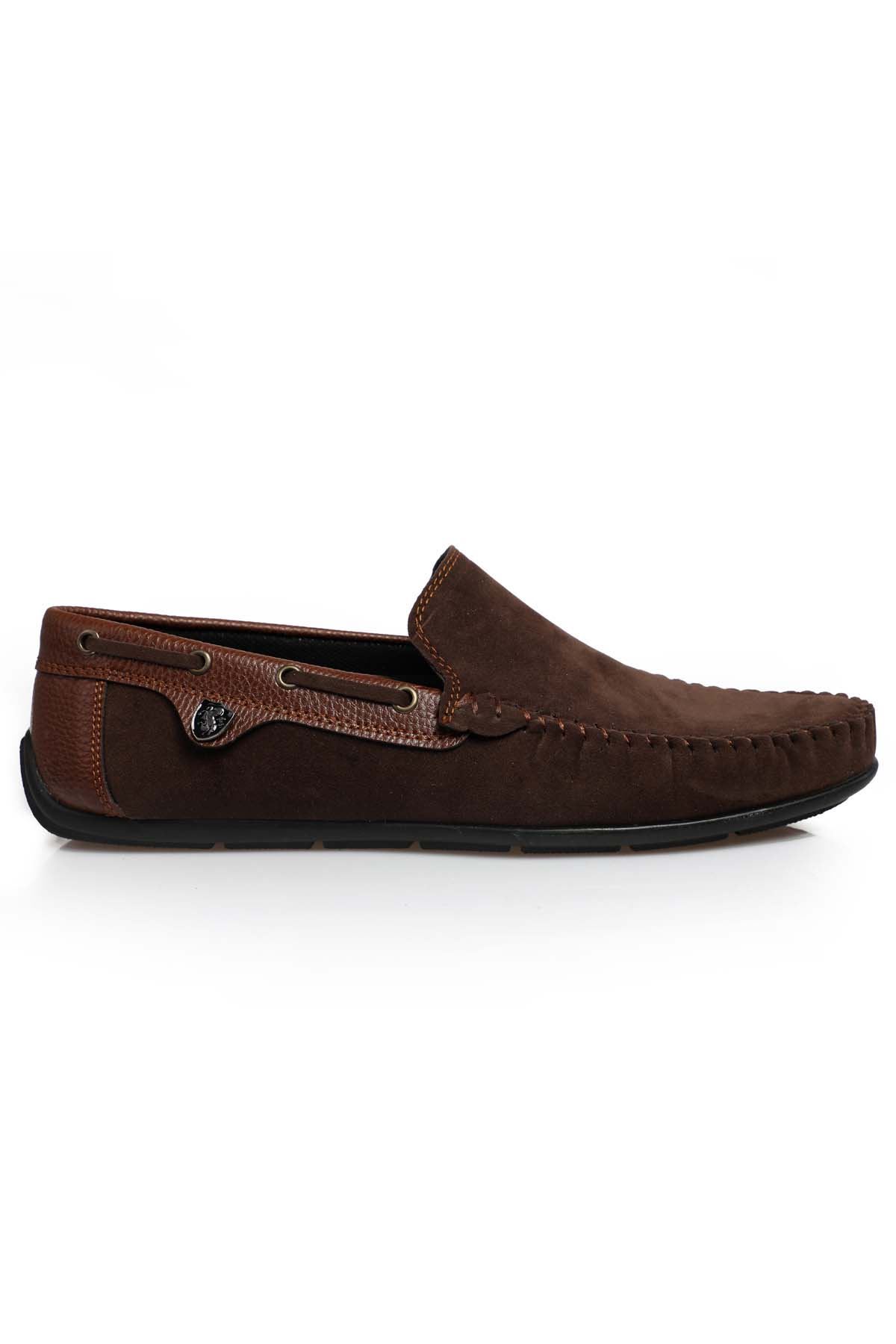 Freemax Erkek Rog Loafer Ayakkabı Rog.227 Süet Kahve Taba