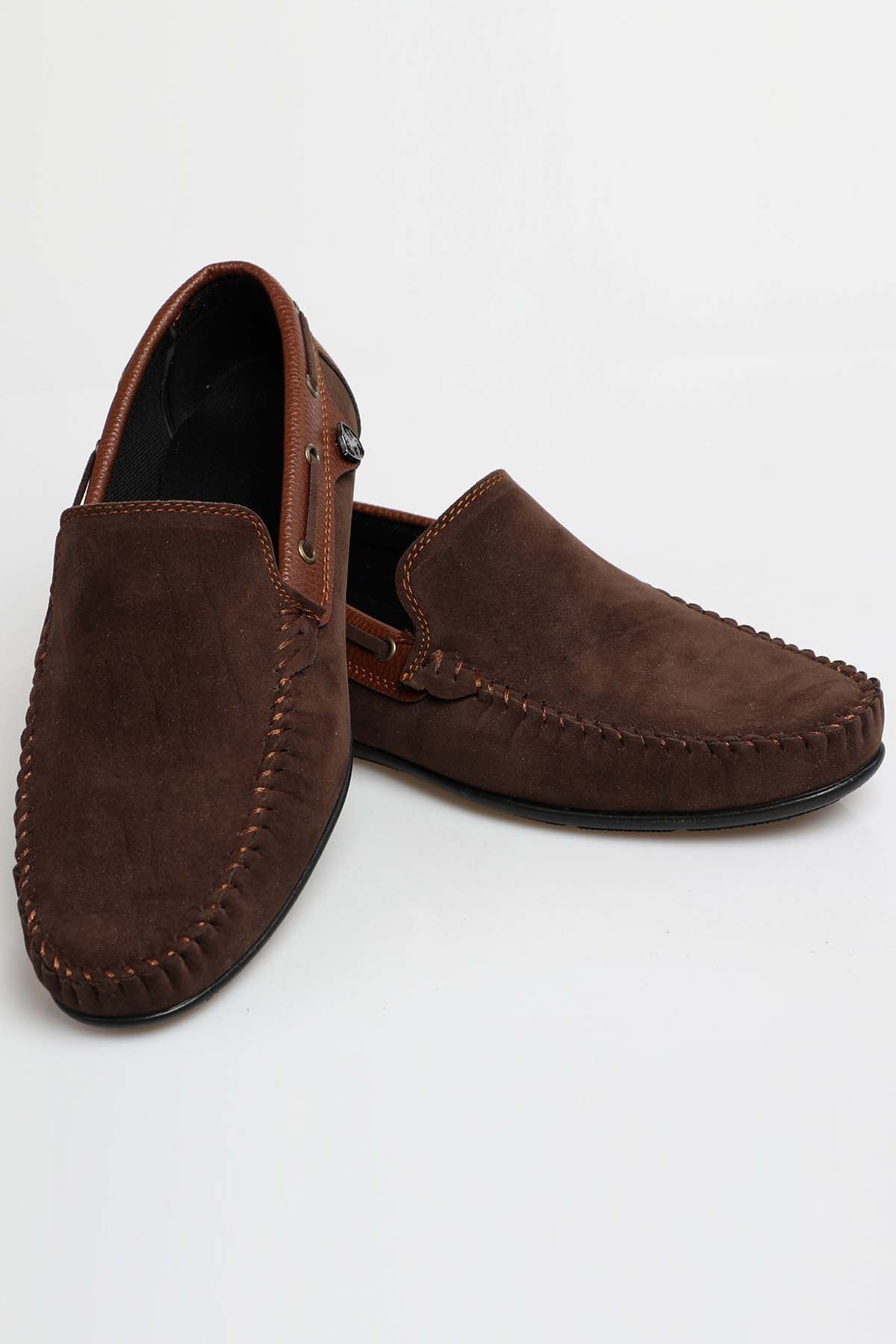 Freemax Erkek Rog Loafer Ayakkabı Rog.227 Süet Kahve Taba