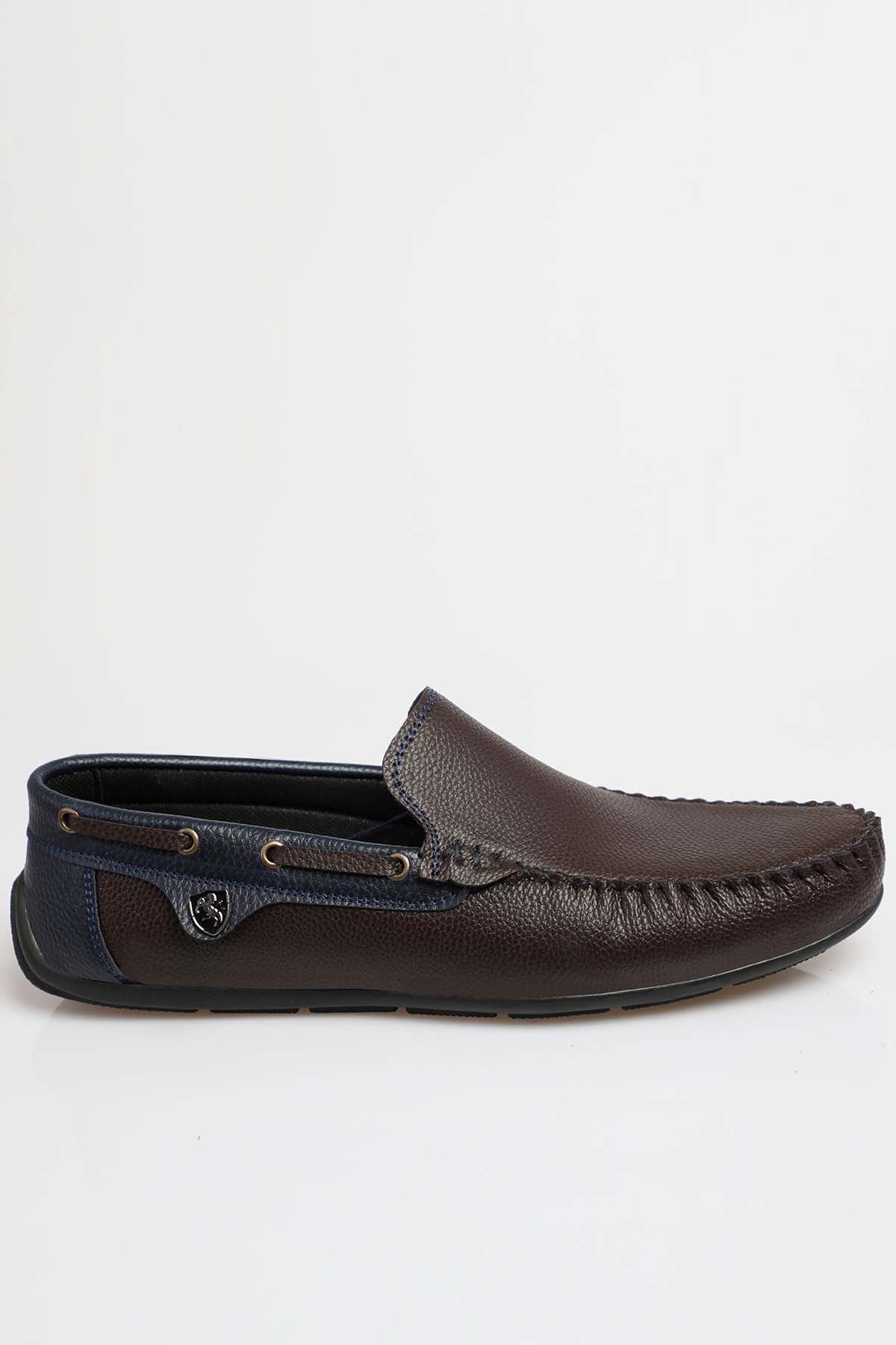 Freemax Erkek Rog Loafer Ayakkabı Rog.227 Kahve Lacivert
