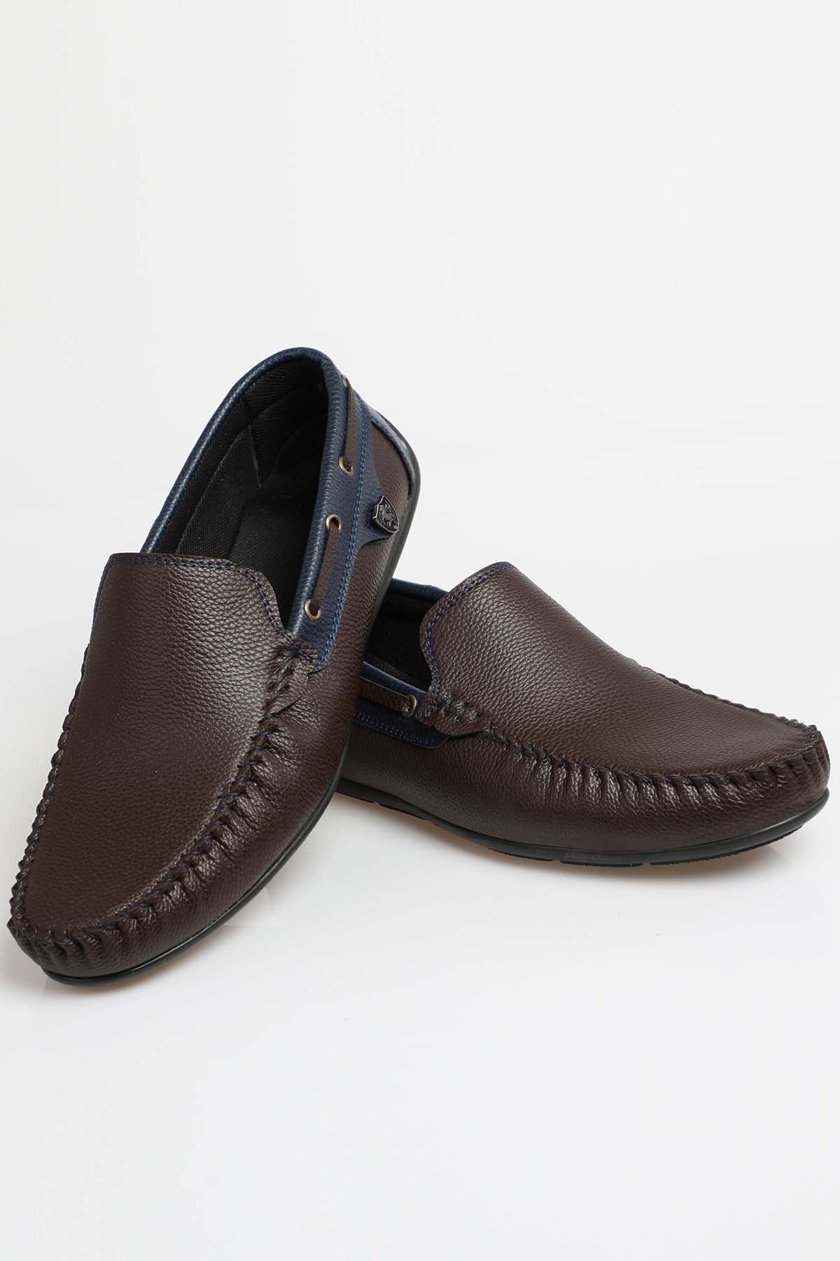 Freemax Erkek Rog Loafer Ayakkabı Rog.227 Kahve Lacivert