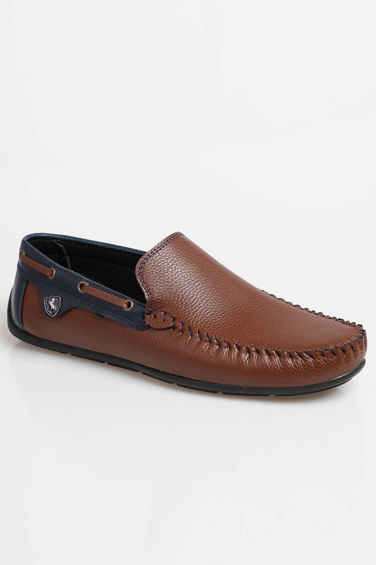 Freemax Erkek Rog Loafer Ayakkabı Rog.227 Taba Lacivert