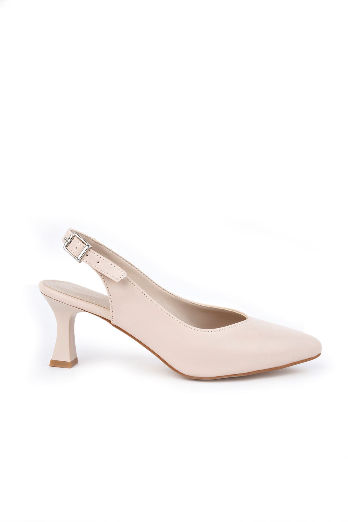 Freemax Kadın 7 cm Topuklu Stiletto Kadın Ayakkabı Snr 060 Ten