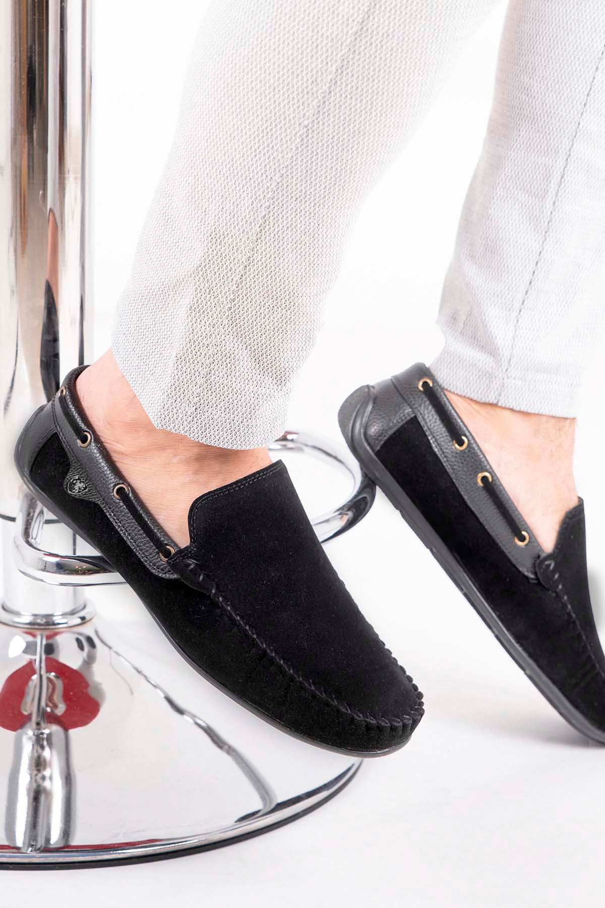 Freemax Erkek Rog Loafer Ayakkabı Rog.227 SÜET SİYAH