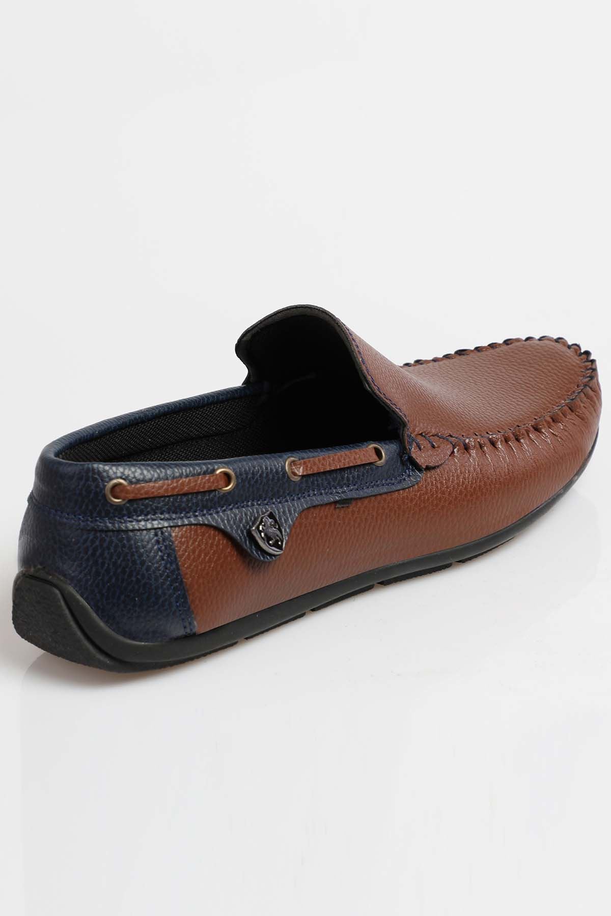 Freemax Erkek Rog Loafer Ayakkabı Rog.227 Taba Lacivert