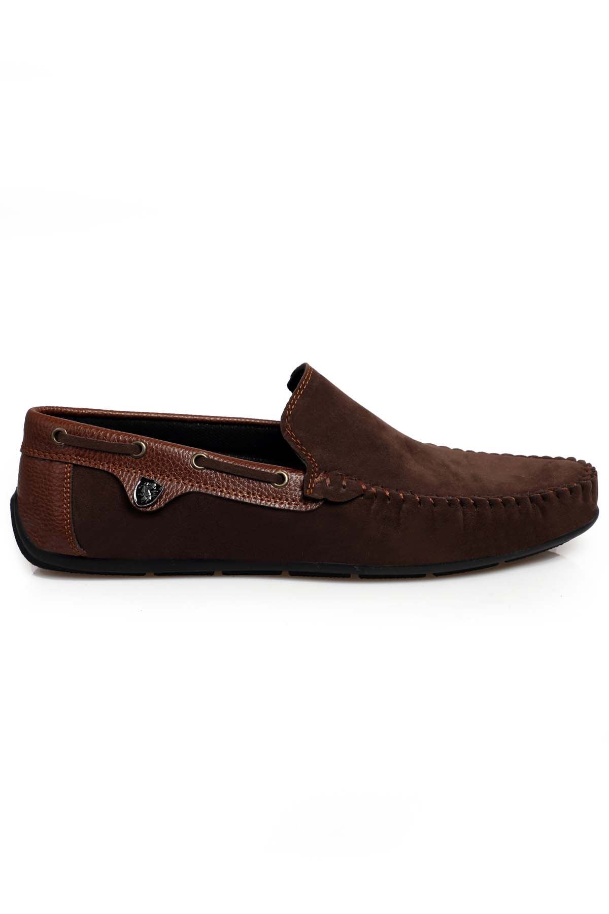 Freemax Erkek Rog Loafer Ayakkabı Rog.227 Süet Kahve Taba