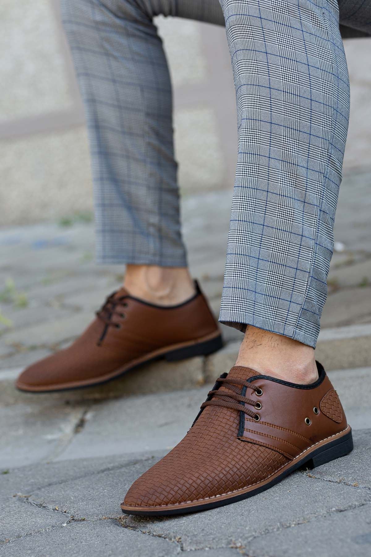 Freemax Erkek Oxford Yumuşak  Hafif Erkek Ayakkabı Rok 240 Taba