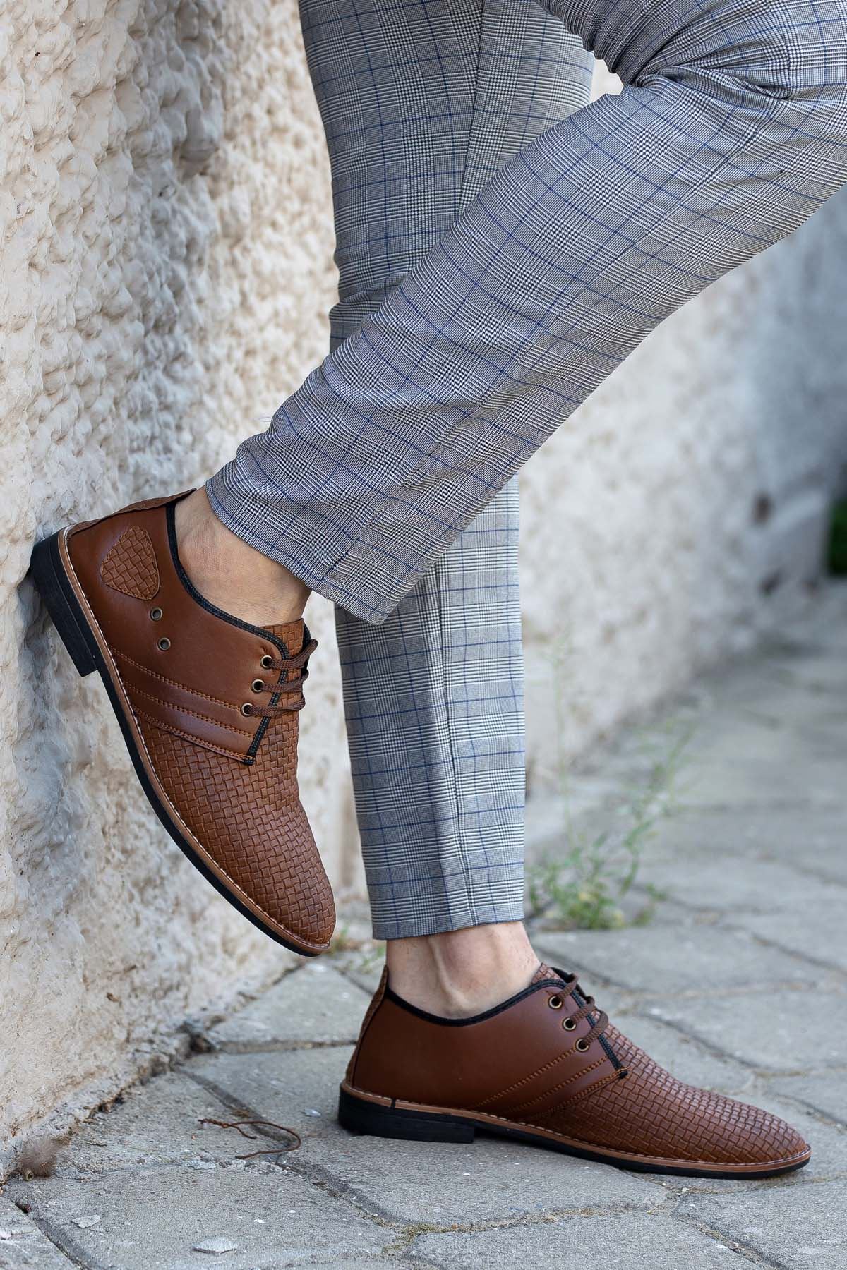 Freemax Erkek Oxford Yumuşak  Hafif Erkek Ayakkabı Rok 240 Taba