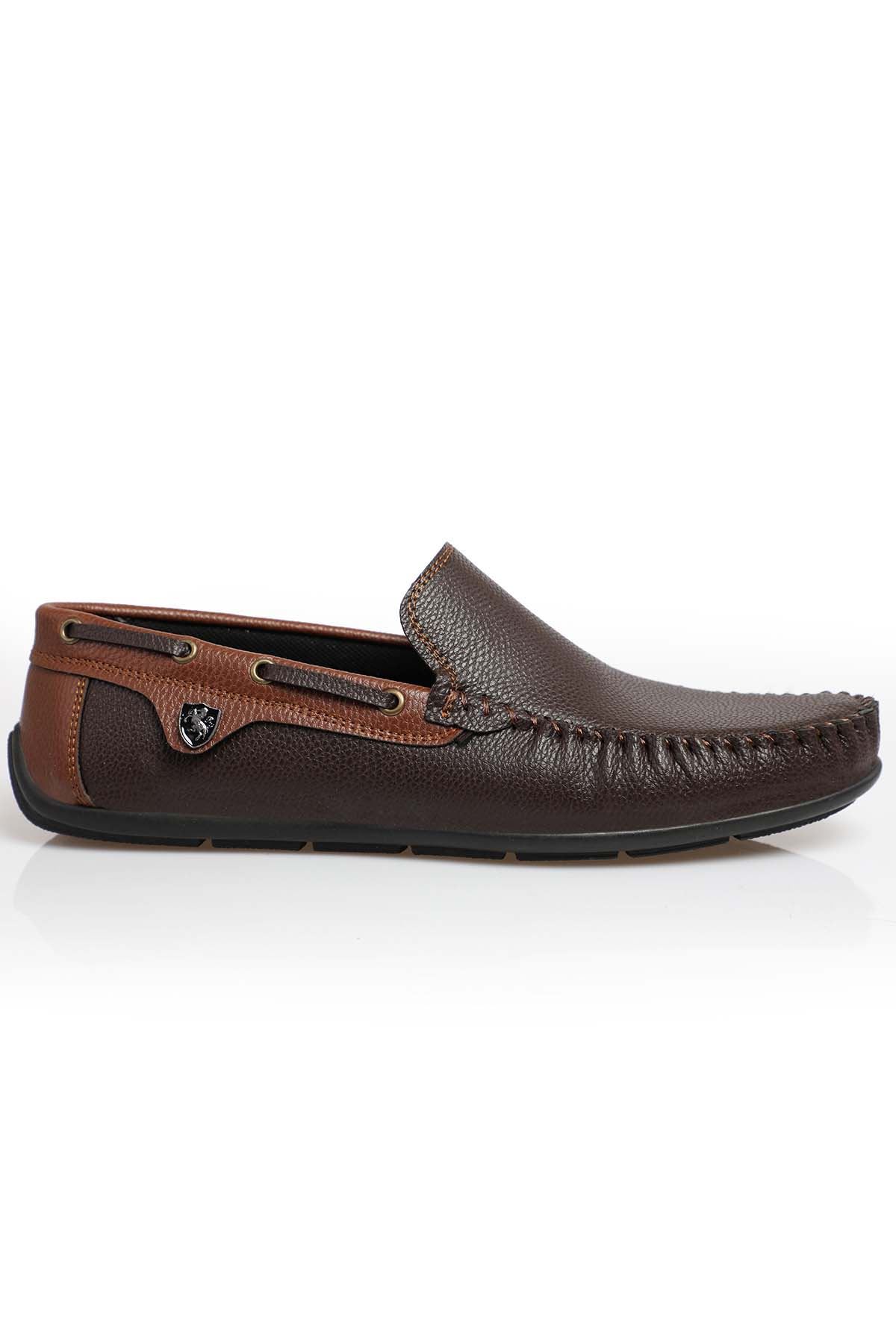 Freemax Erkek Rog Loafer Ayakkabı Rog.227 KAHVE TABA