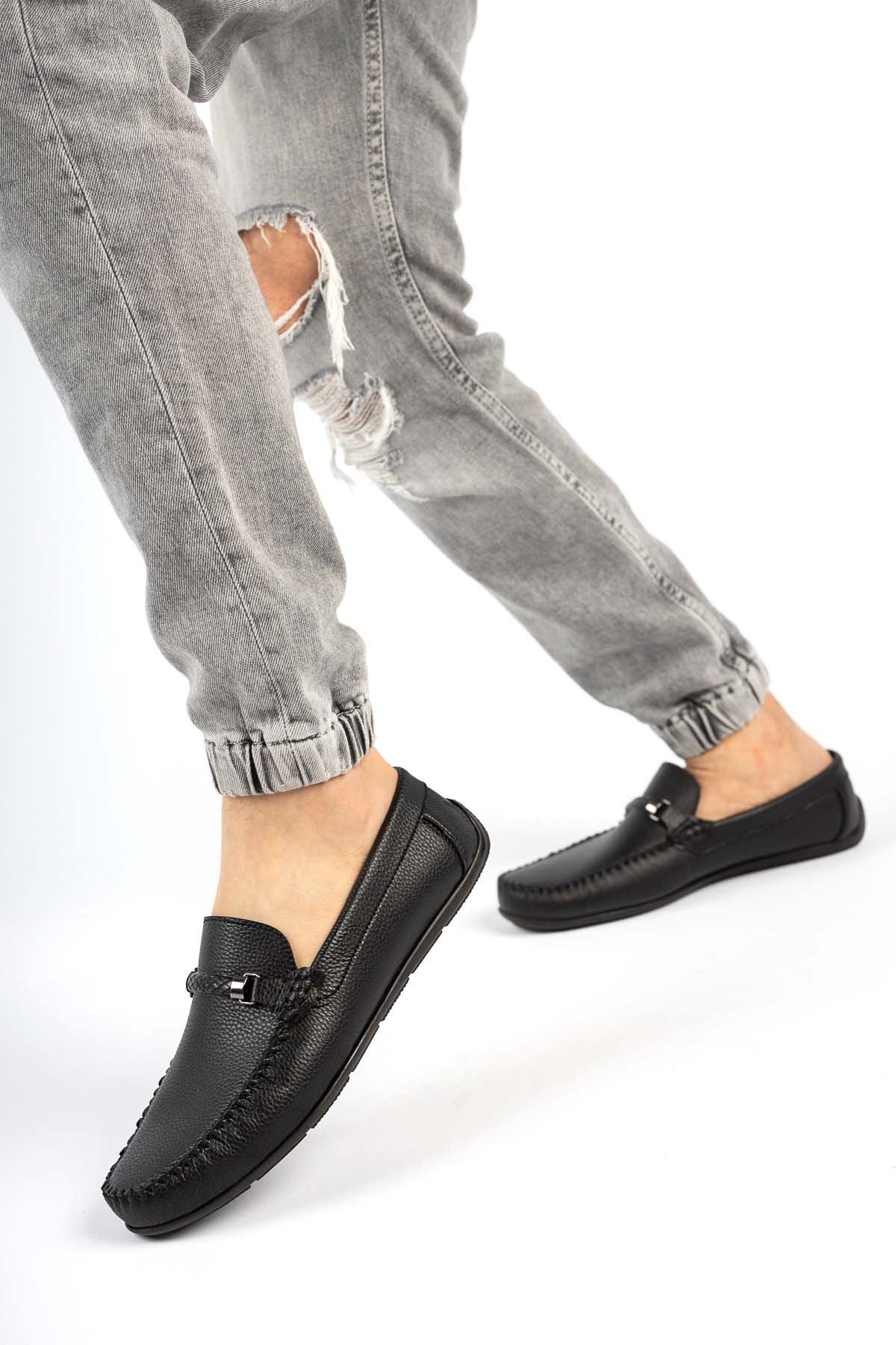 Freemax Erkek Rog Loafer Günlük Ayakkabı SİYAH