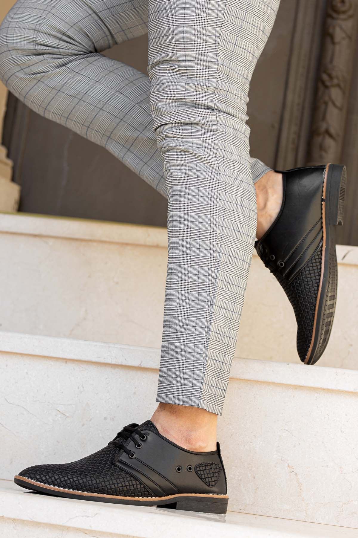 Freemax Erkek Oxford Yumuşak  Hafif Erkek Ayakkabı Rok 240 Siyah