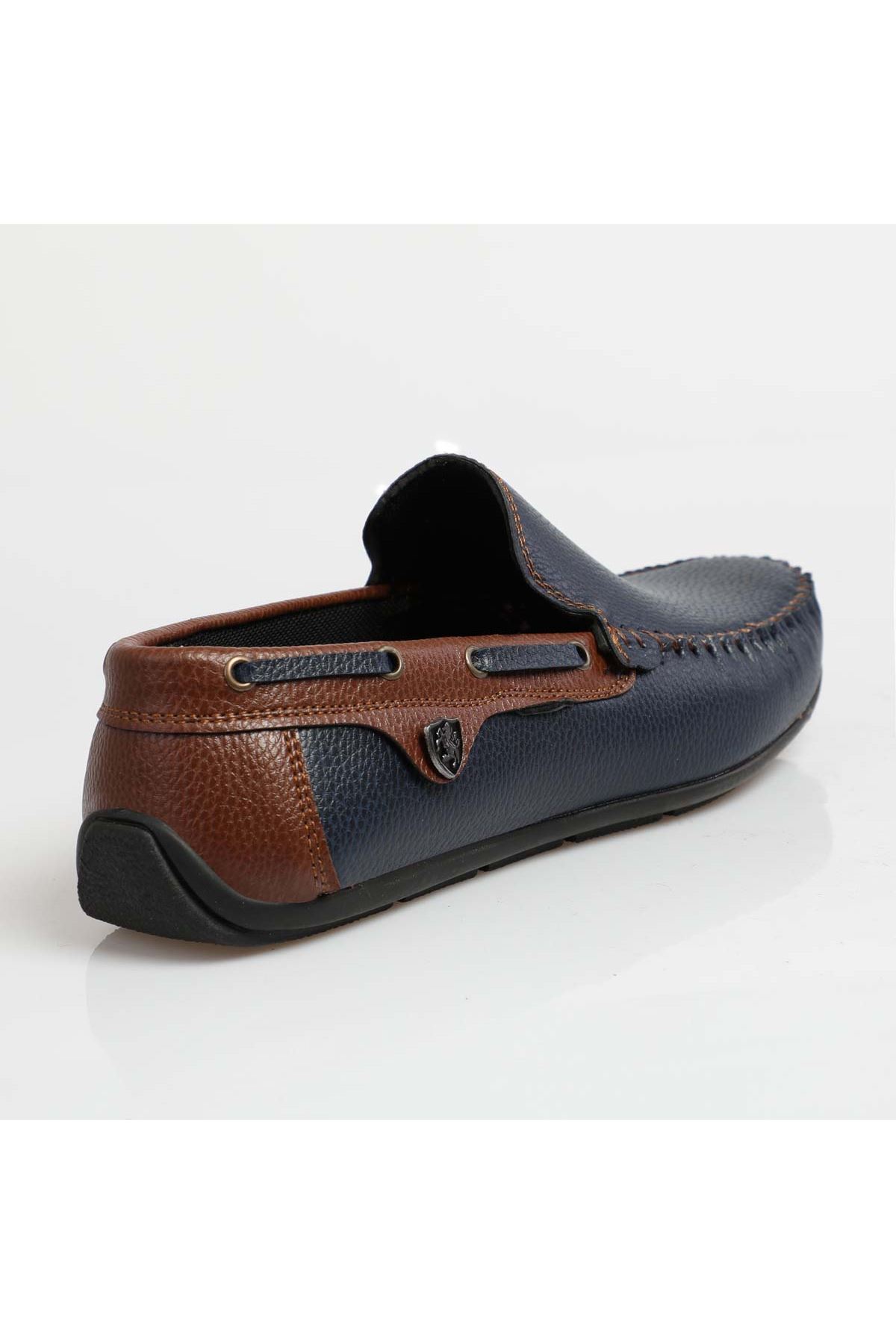 Freemax Erkek Rog Loafer Ayakkabı Rog.227 Lacivert Taba