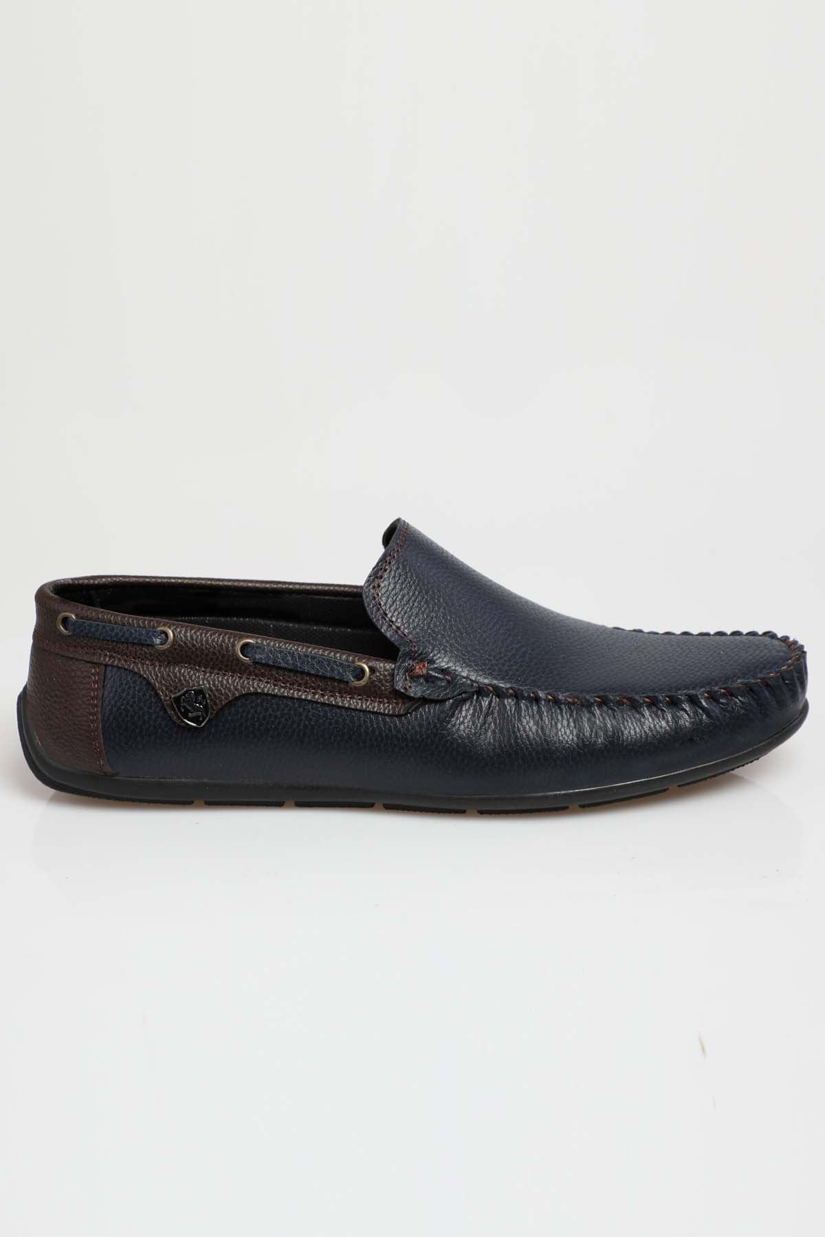 Freemax Erkek Rog Loafer Ayakkabı Rog.227 Lacivert Kahve