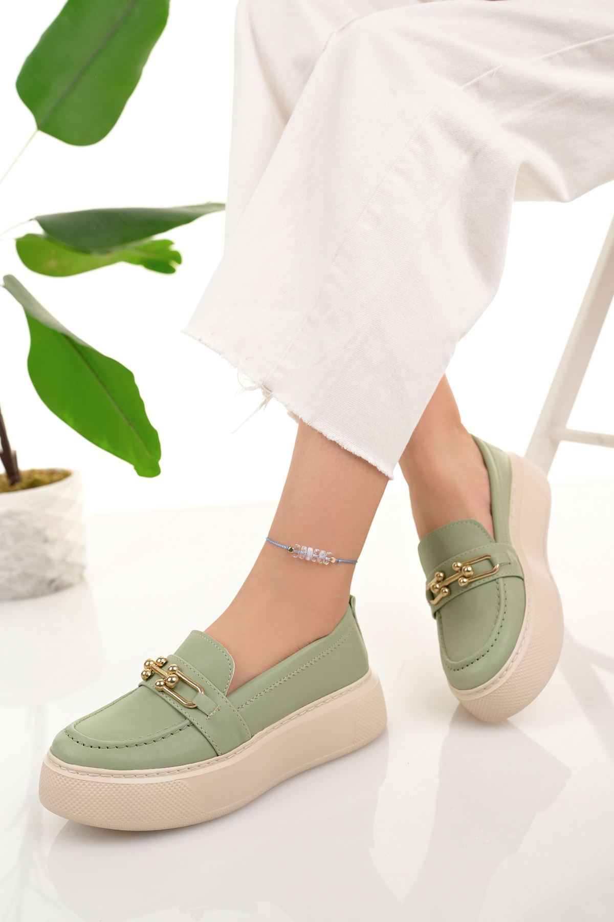 Freemax Kadın  Günlük Oxford Ayakkabı Abb.1502 Mint