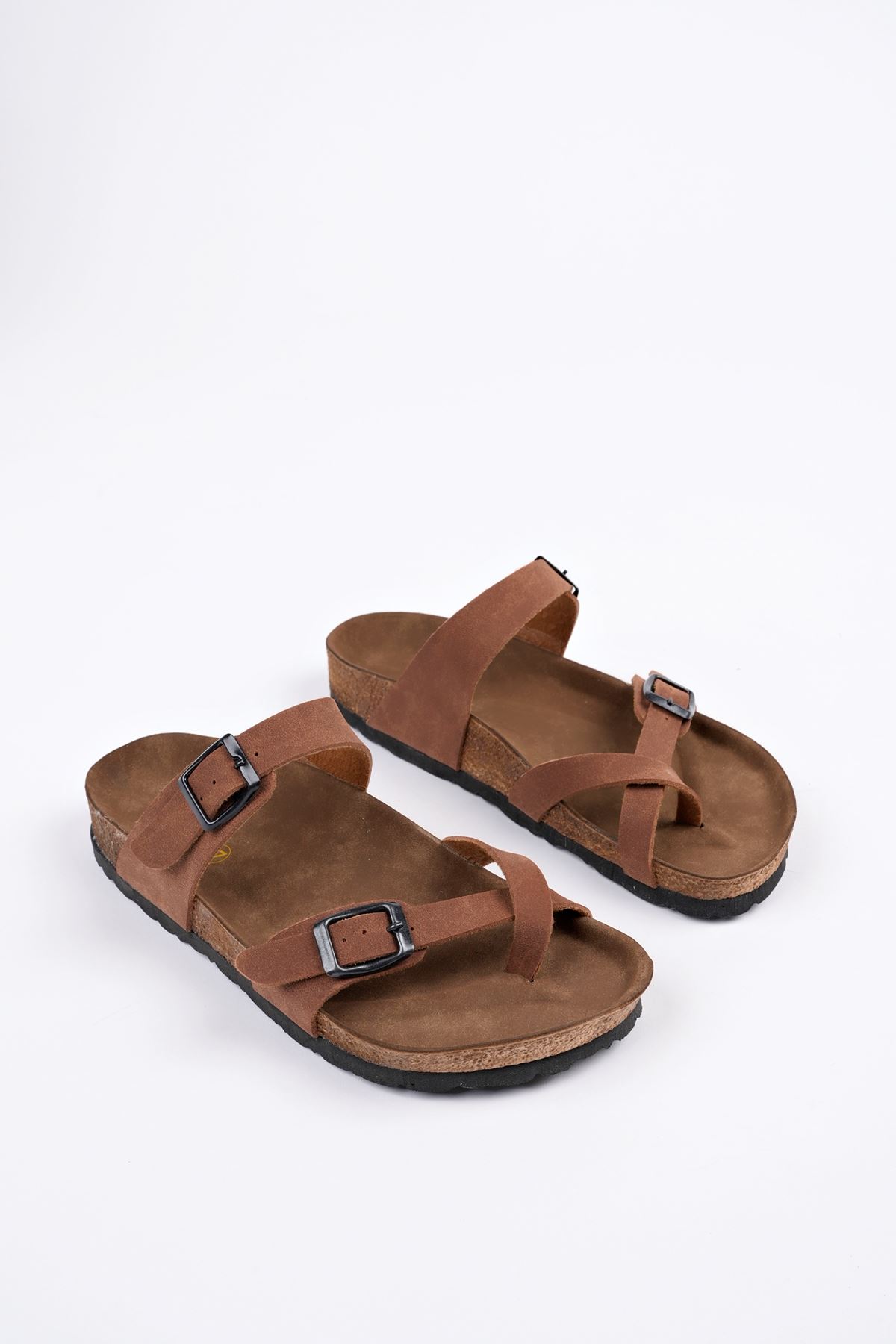 Freemax Kadın Garantili Çapraz Parmak Arası Mayari Yazlık Günlük Birken Terlik ppl 4096 Taba