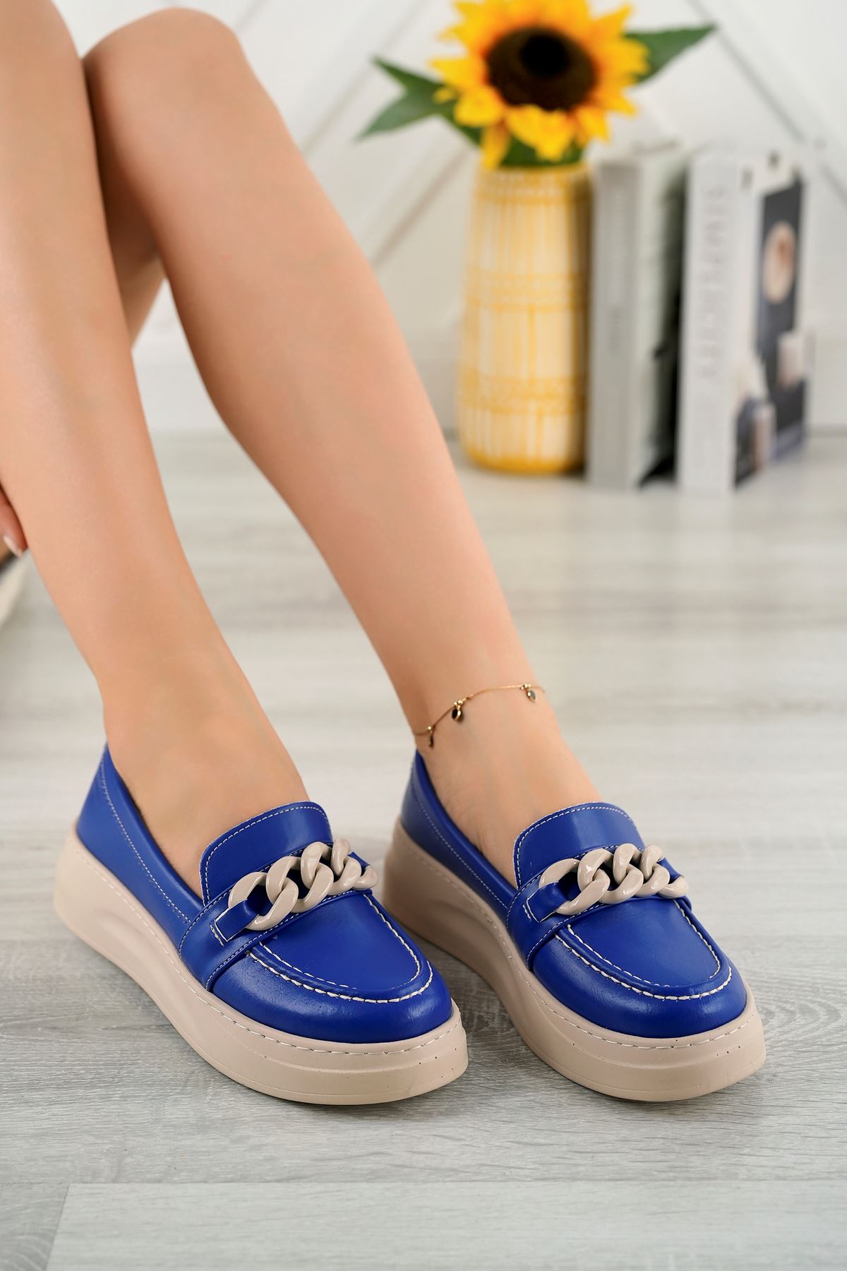 Freemax Kadın Günlük Casual Ayakkabı Abb.2022.501 Saks Mavi