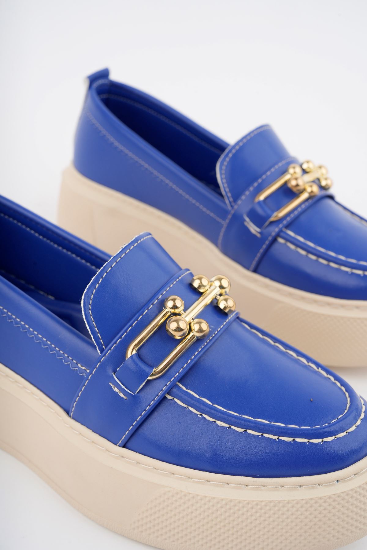 Freemax Kadın  Günlük Oxford Ayakkabı Abb.1502 Saks Mavi