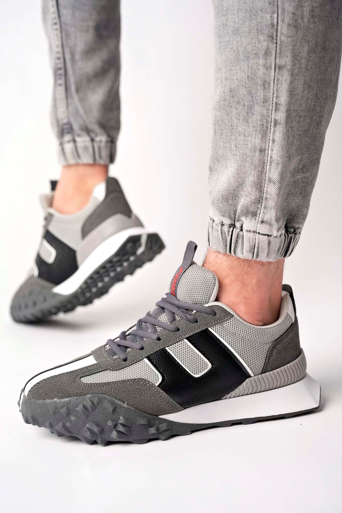 Freemax Unisex  Konforlu Outdoor Spor Ayakkabı 2356 Füme Buz