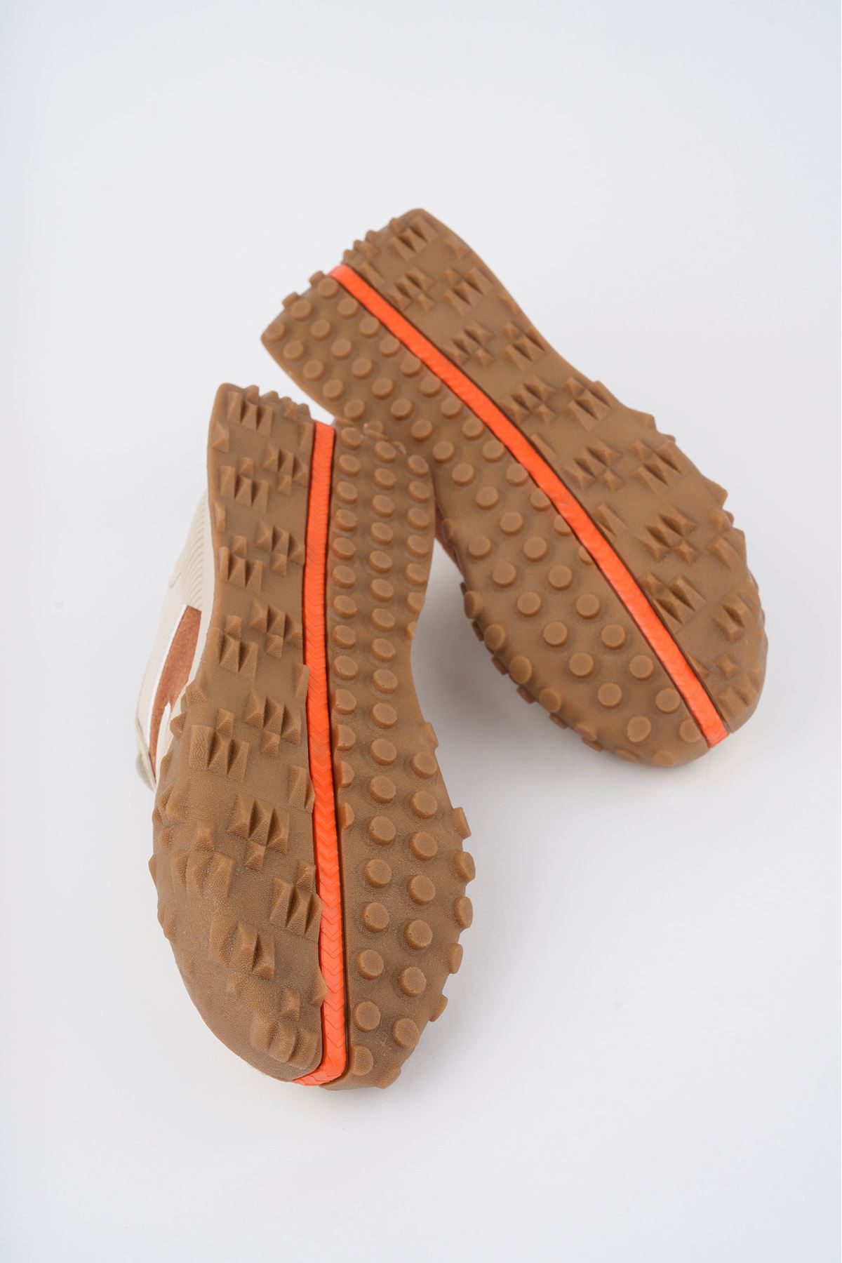 Freemax Unisex  Konforlu Outdoor Spor Ayakkabı 2356 Bej Taba