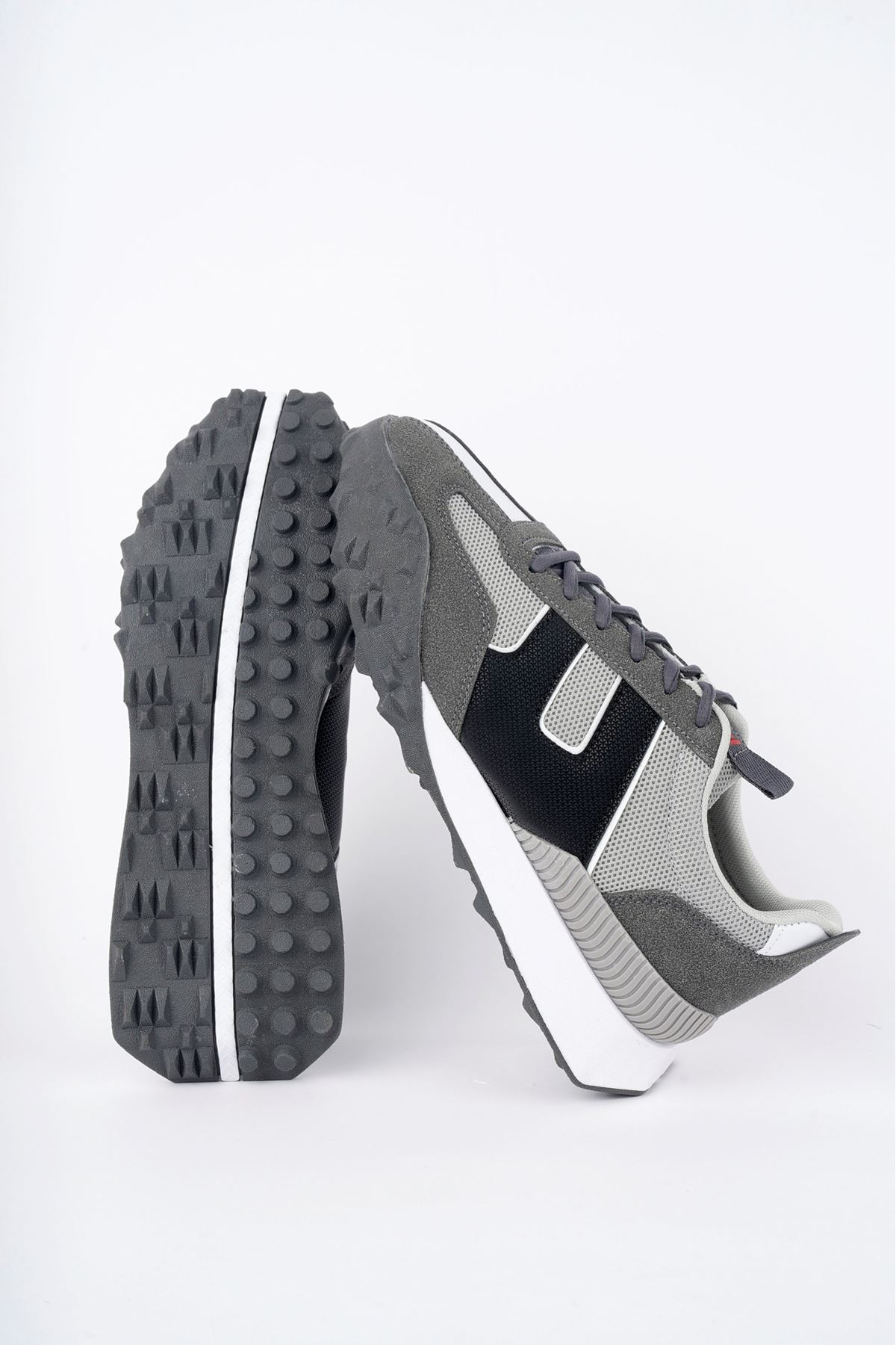 Freemax Unisex  Konforlu Outdoor Spor Ayakkabı 2356 Füme Buz