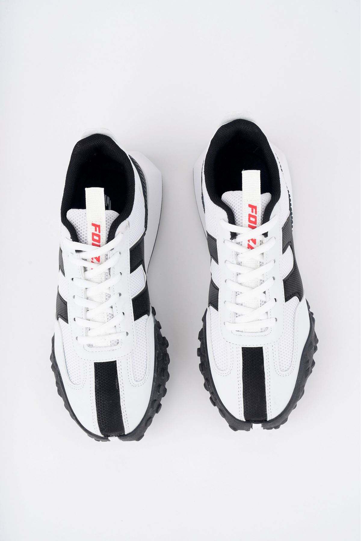 Freemax Unisex  Konforlu Outdoor Spor Ayakkabı 2356 Beyaz Siyah