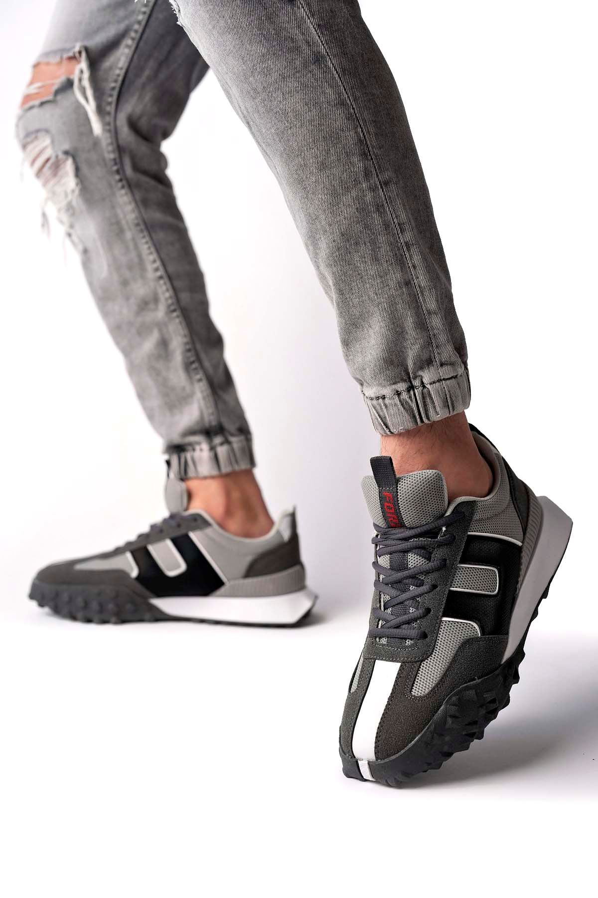 Freemax Unisex  Konforlu Outdoor Spor Ayakkabı 2356 Füme Buz