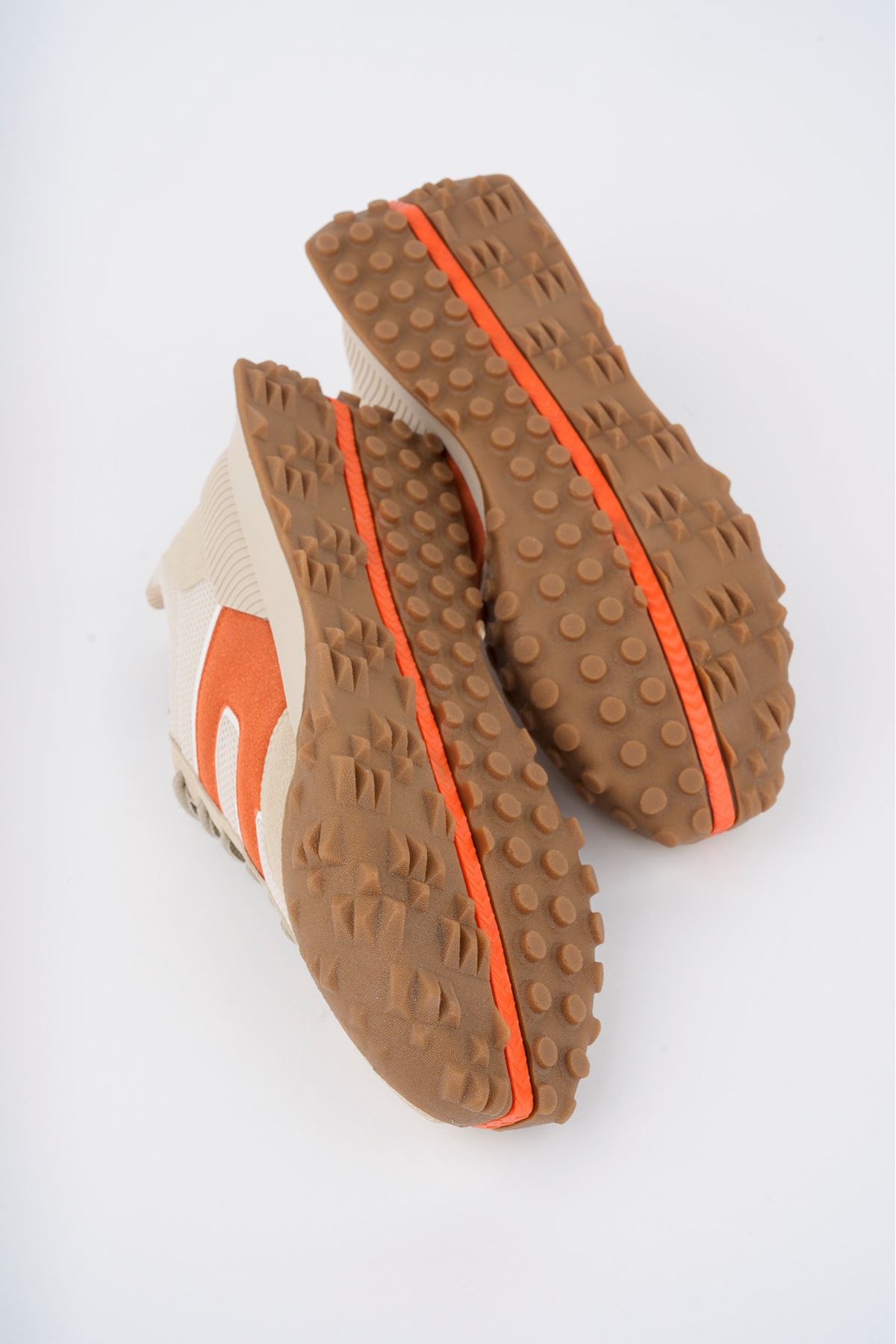 Freemax Unisex  Konforlu Outdoor Spor Ayakkabı 2356 Bej Orange