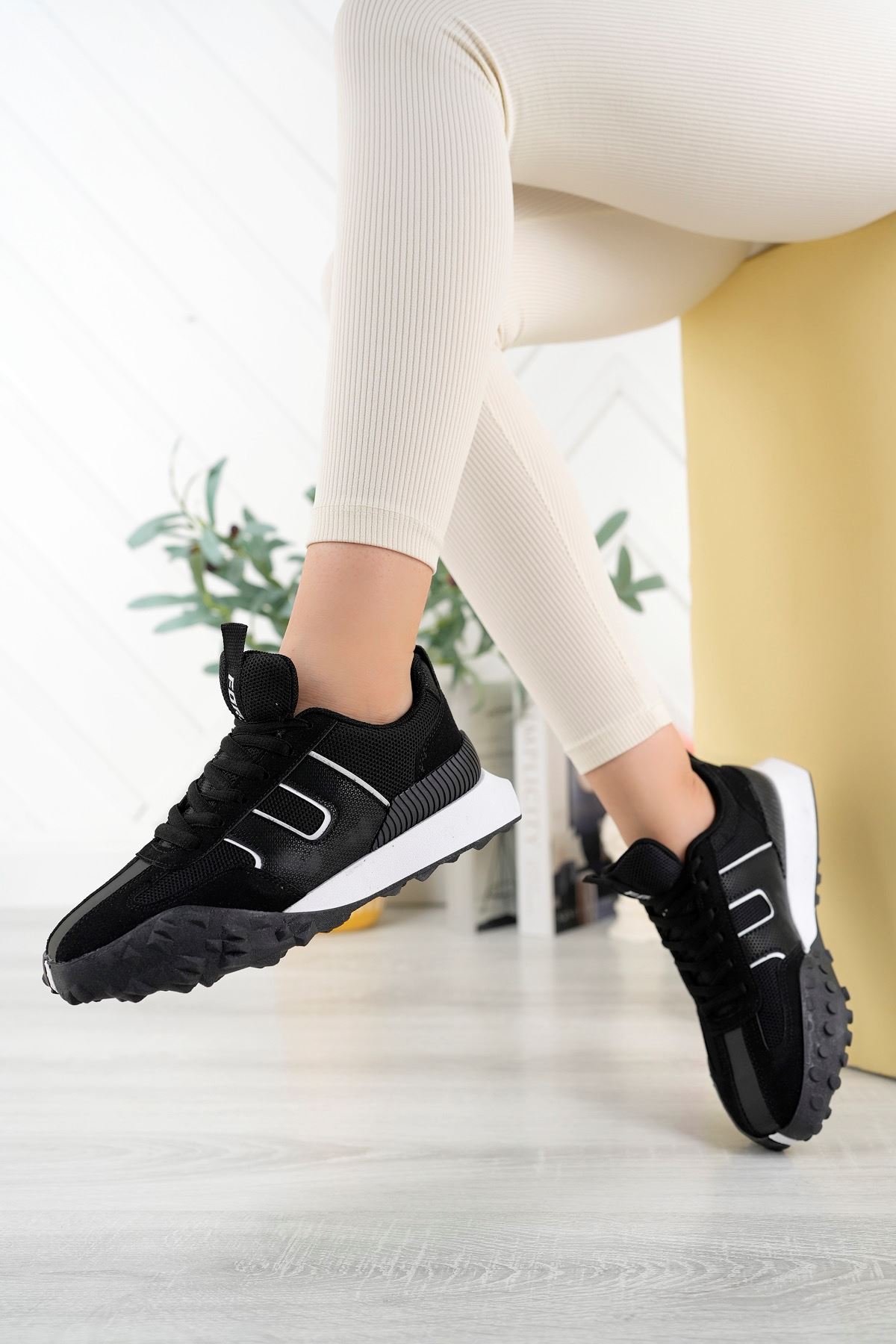 Freemax Unisex  Konforlu Outdoor Spor Ayakkabı 2356 Siyah Siyah