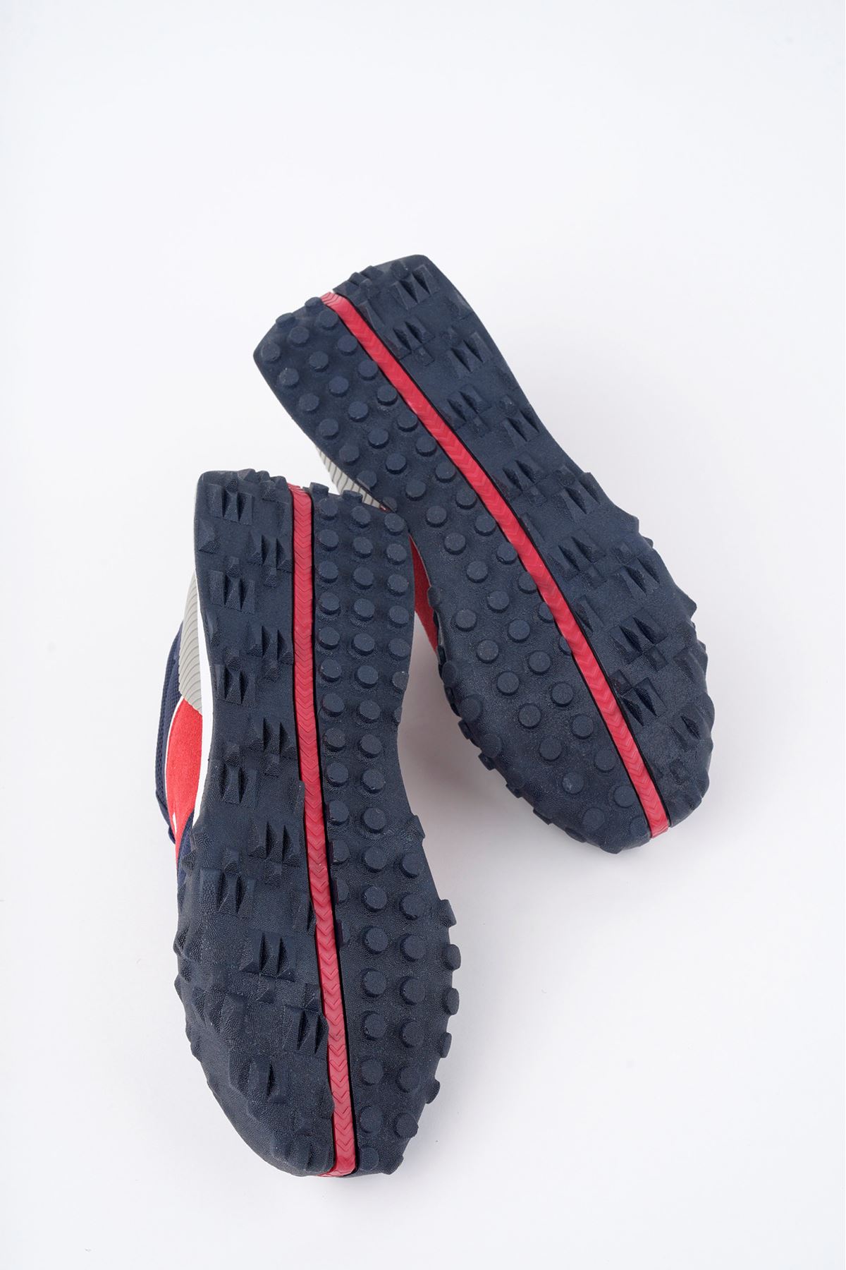 Freemax Unisex  Konforlu Outdoor Spor Ayakkabı 2356 Lacivert Kırmızı