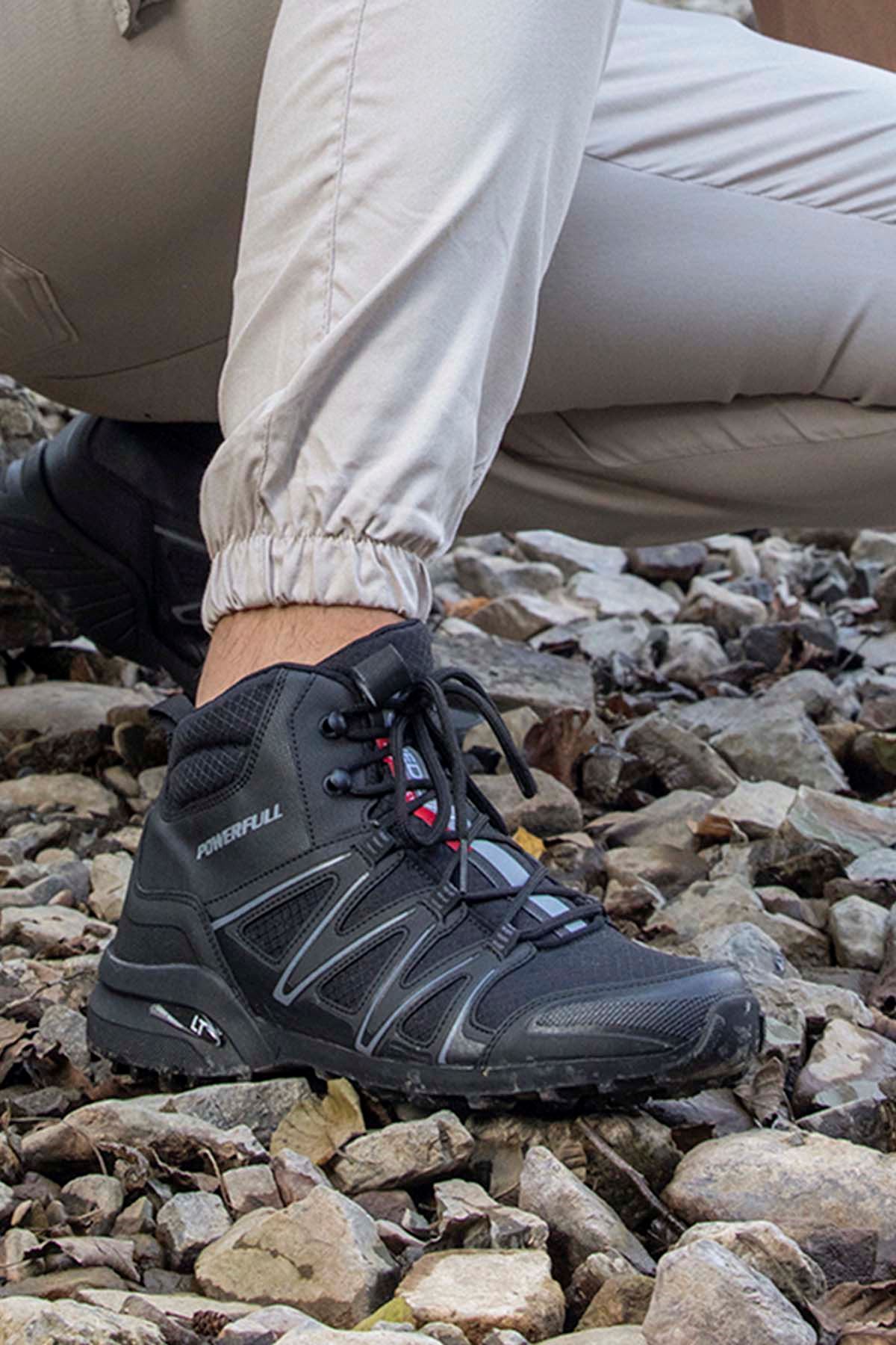 Freemax Unisex  Konforlu Outdoor Spor Ayakkabı Frz.2098 Siyah Füme