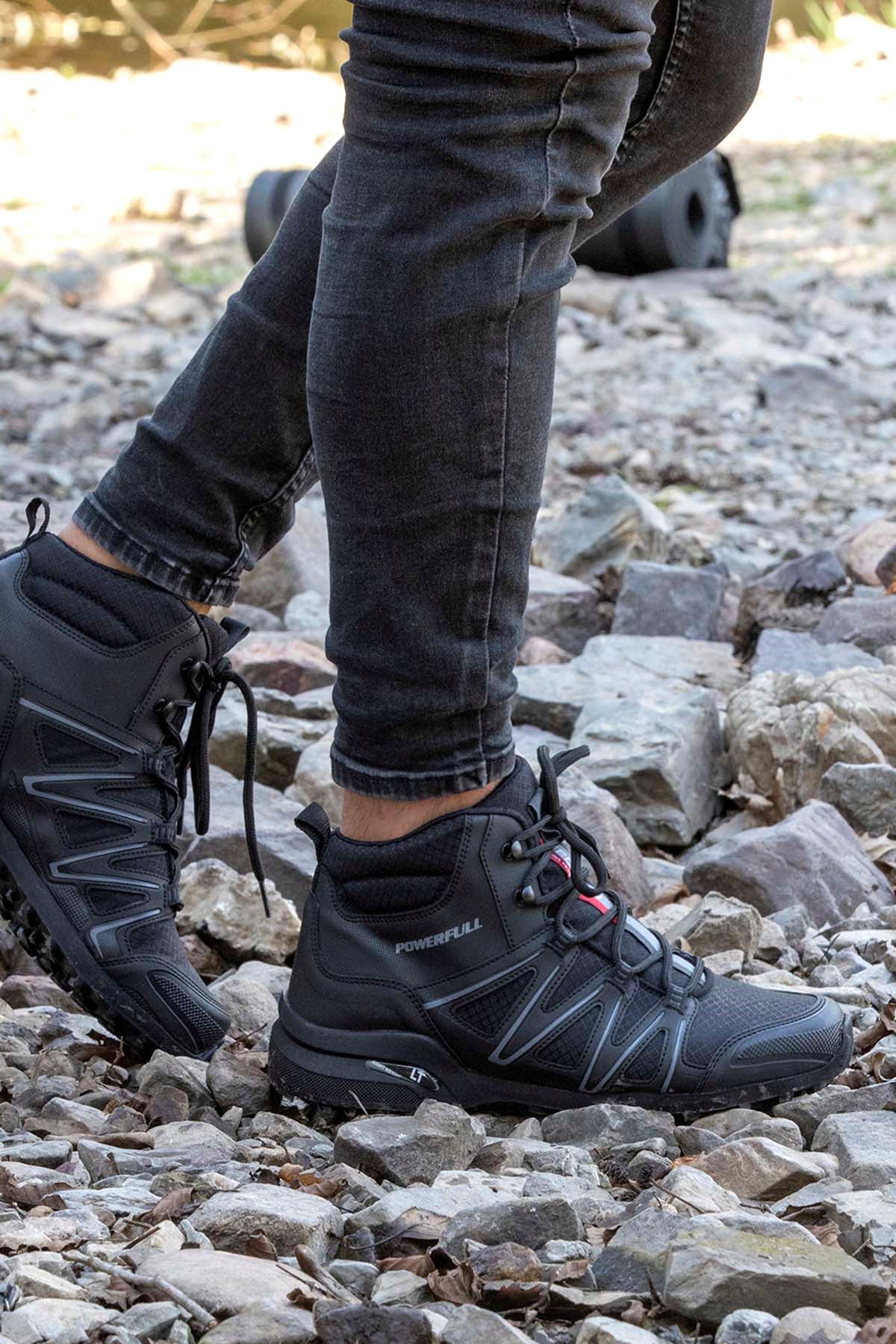 Freemax Unisex  Konforlu Outdoor Spor Ayakkabı Frz.2098 Siyah Füme