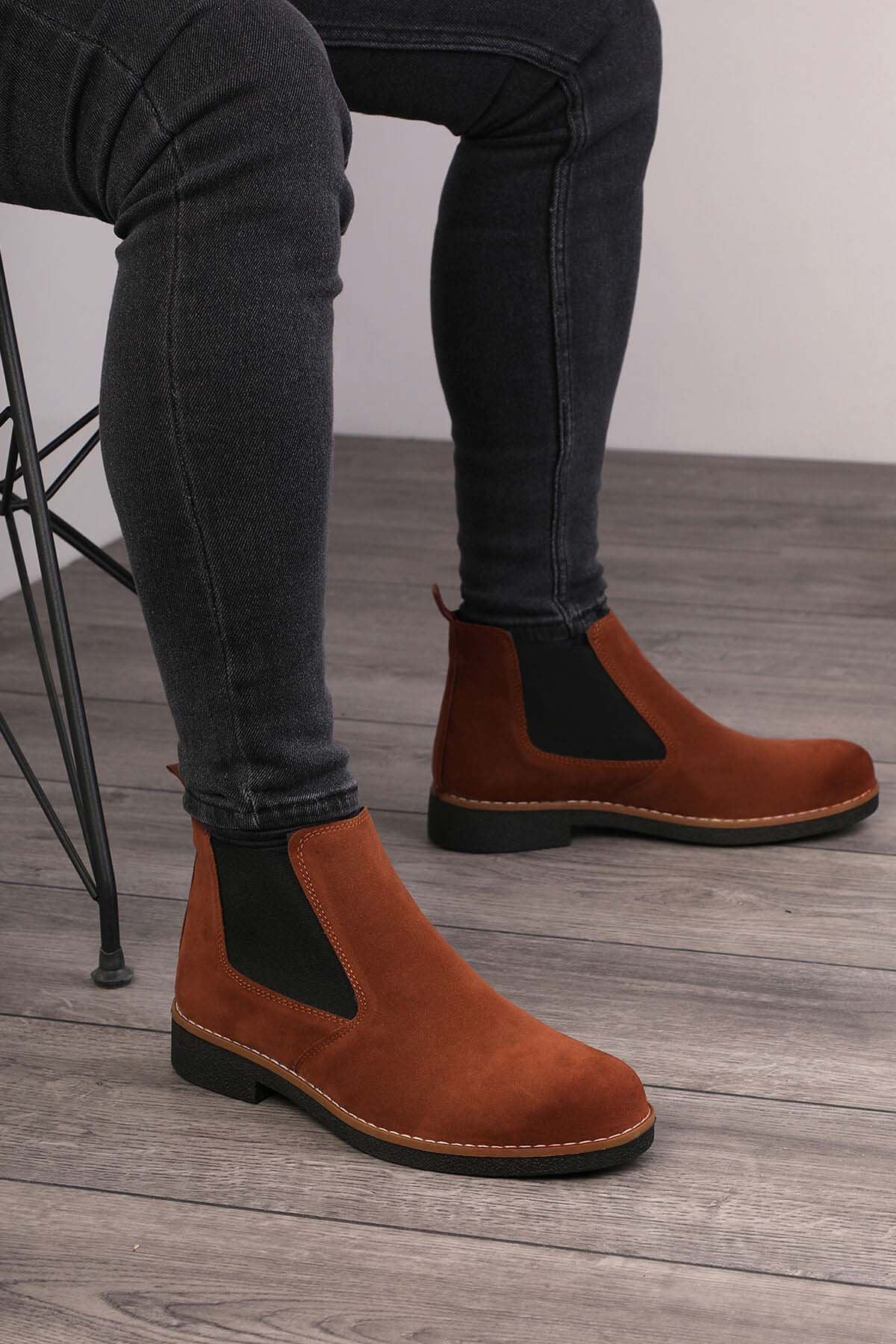 Freemax Unisex Ortopedik iç Tabanlık Suya Dayanıklı Chelsea Bot Garantili ÜrünFreemax.30141 SÜET TABA