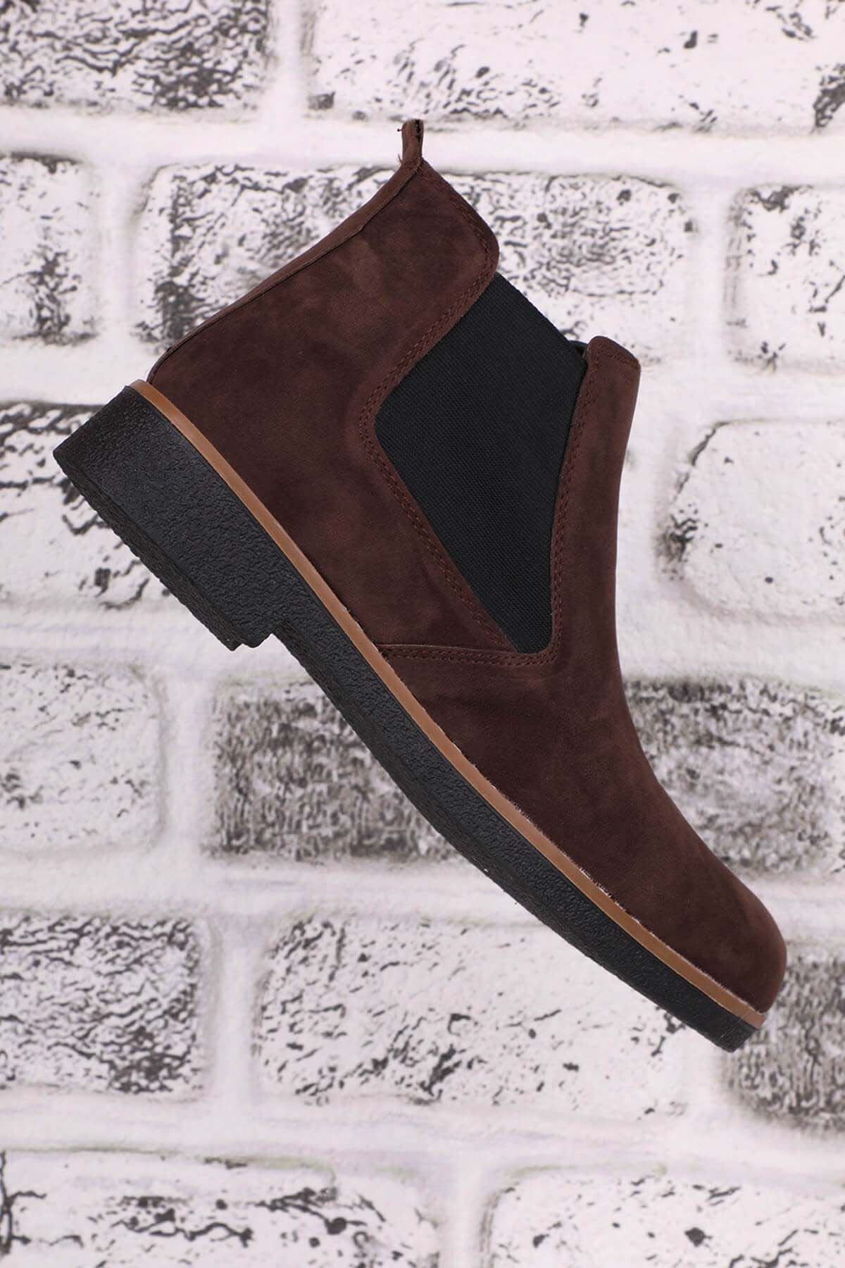 Freemax Unisex Ortopedik iç Tabanlık Suya Dayanıklı Chelsea Bot Garantili ÜrünFreemax.30141 SÜET KAHVE