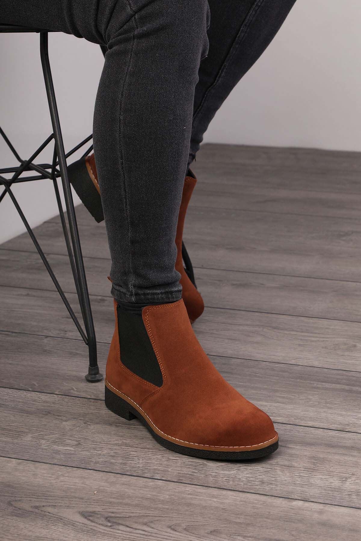 Freemax Unisex Ortopedik iç Tabanlık Suya Dayanıklı Chelsea Bot Garantili ÜrünFreemax.30141 SÜET TABA