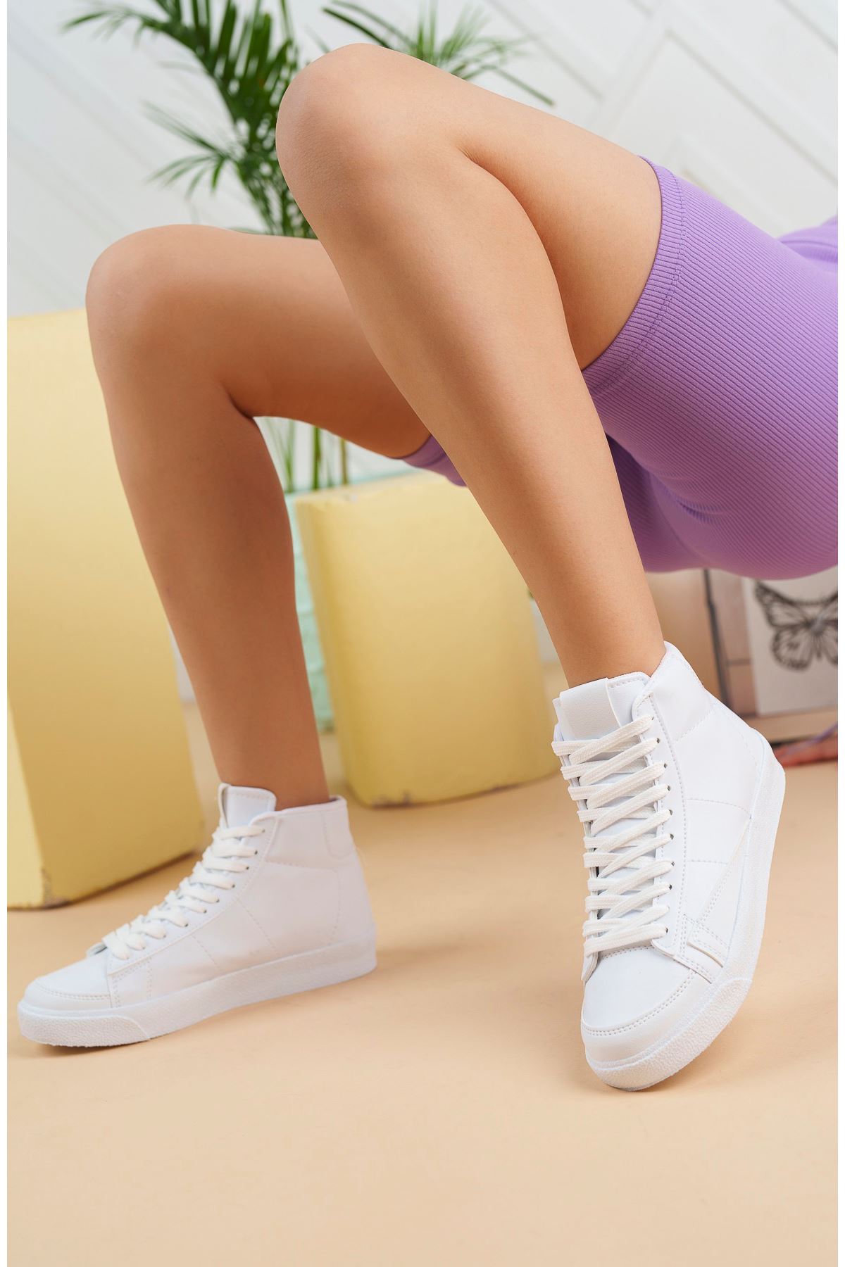 Freemax Kadın Outdoor Spor Sneaker Bot Ayakkabı Freemax.Cll555 Beyaz