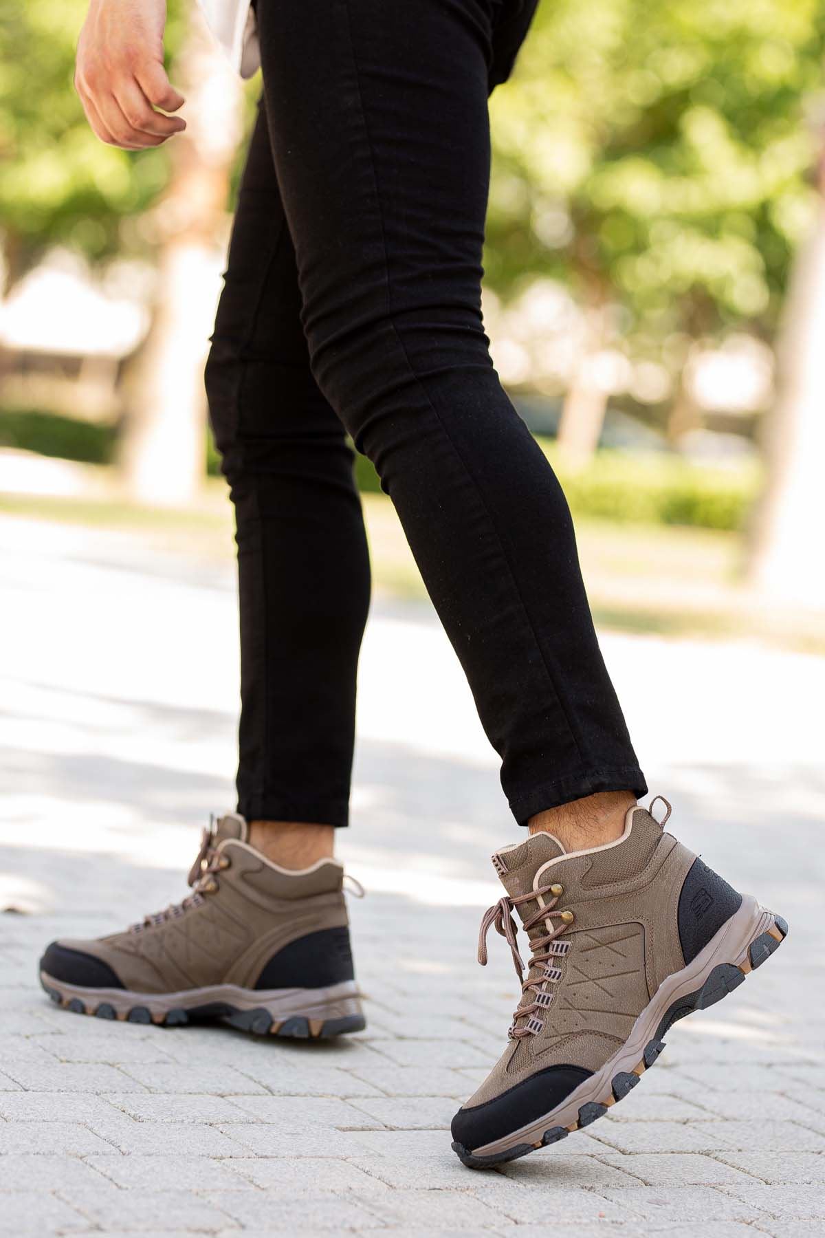 Freemax Garantili Kürklü Kışlık Bot Kauçuk Taban Sağlam Outdoor Forza 2164 Vizon