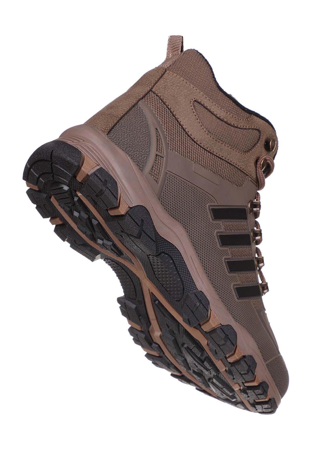 Freemax Su Geçirmez Kauçuk Kaplama Esnek Termo Taban Kışlık Bot Vizon Siyah