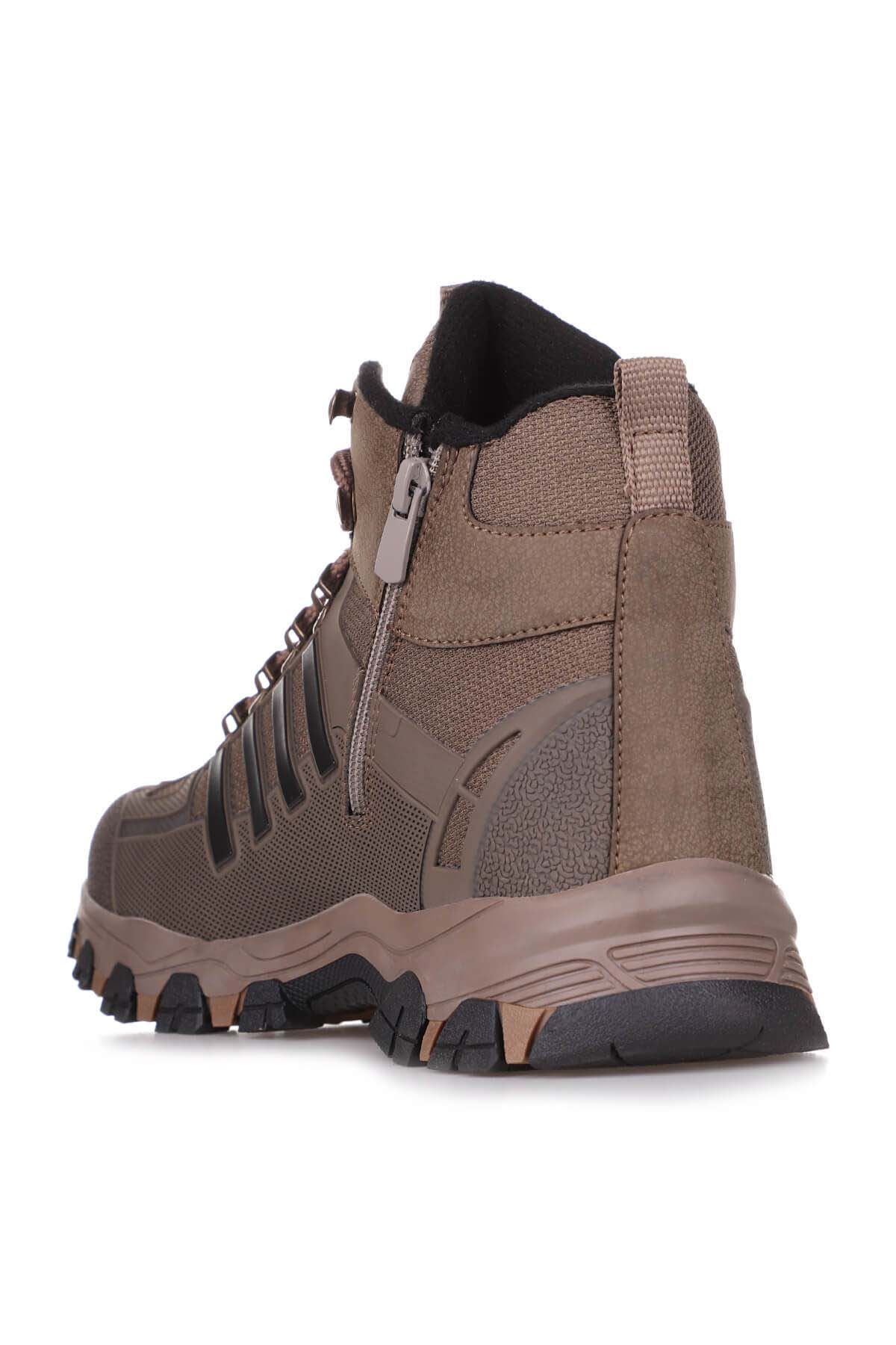 Freemax Su Geçirmez Kauçuk Kaplama Esnek Termo Taban Kışlık Bot Vizon Siyah