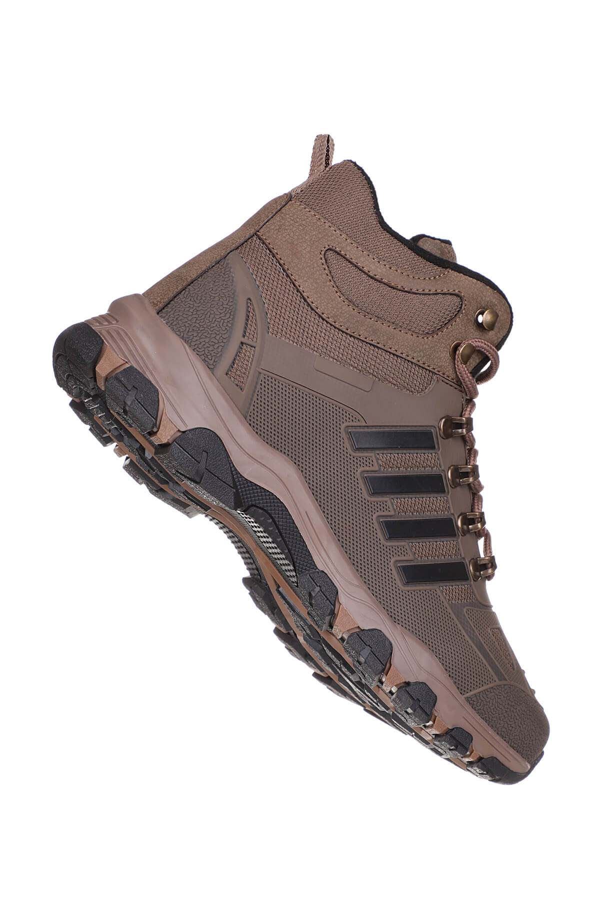 Freemax Su Geçirmez Kauçuk Kaplama Esnek Termo Taban Kışlık Bot Vizon Siyah