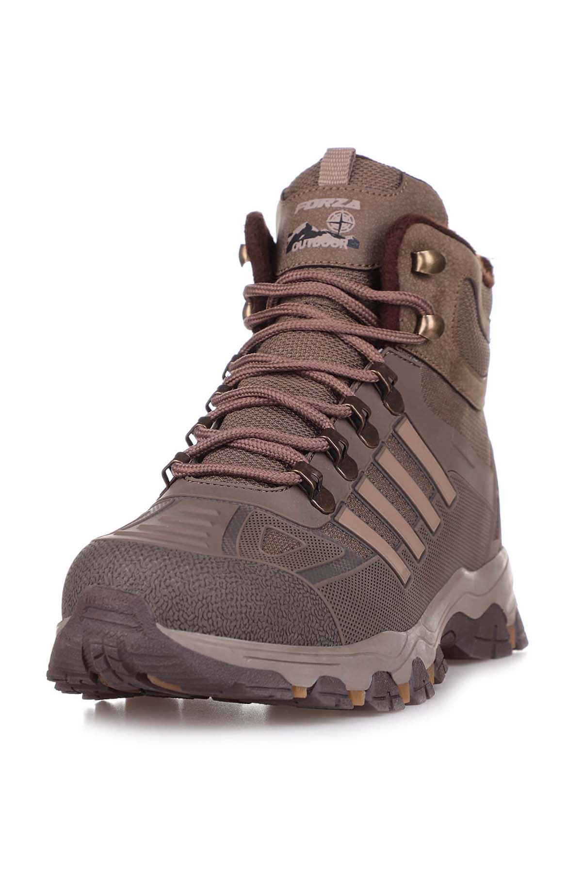 Freemax Su Geçirmez Kauçuk Kaplama Esnek Termo Taban Kışlık Bot Vizon Bej